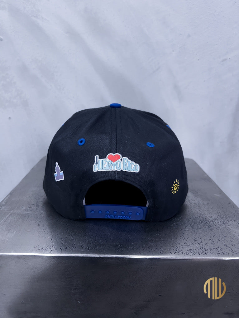 POFMW Trucker Cap - "100 x 35" Black / Blue (Exclusiva)