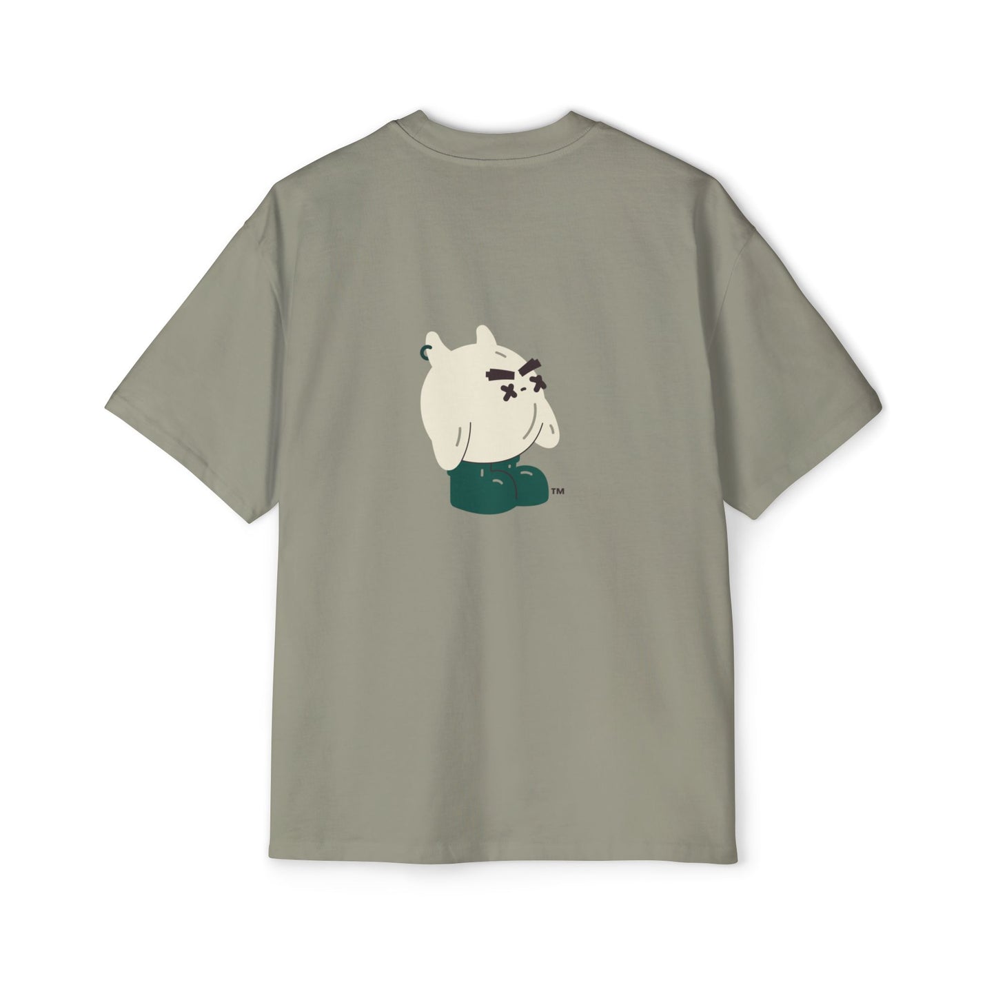 MW Casual Oversized Tee with Playful Graphic – Perfect Gift for Men, Streetwear Staple, Relaxed Fit, Everyday Comfort, Gift for Him