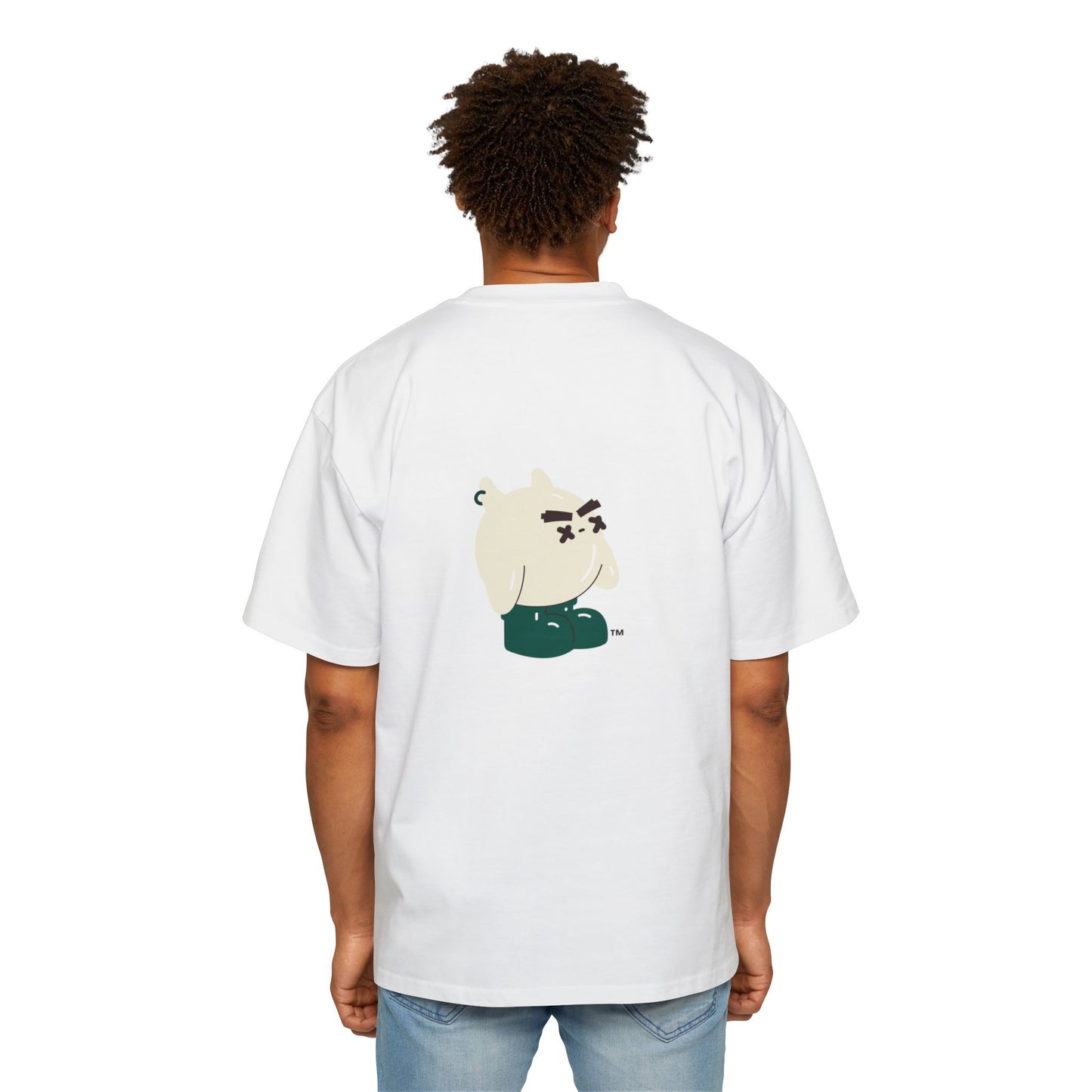 MW Casual Oversized Tee with Playful Graphic – Perfect Gift for Men, Streetwear Staple, Relaxed Fit, Everyday Comfort, Gift for Him