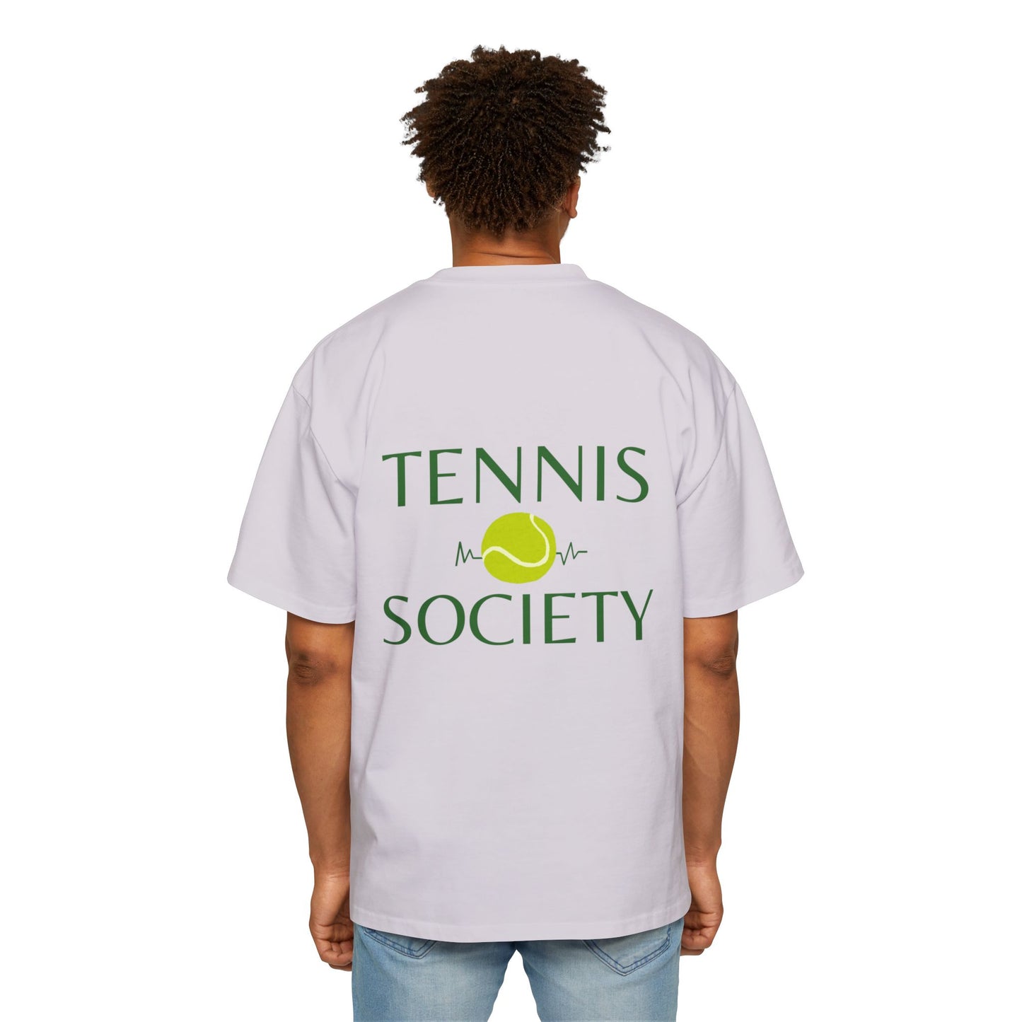 MW Tennis Society Oversized Tee - Fun Casual Wear for Tennis Lovers