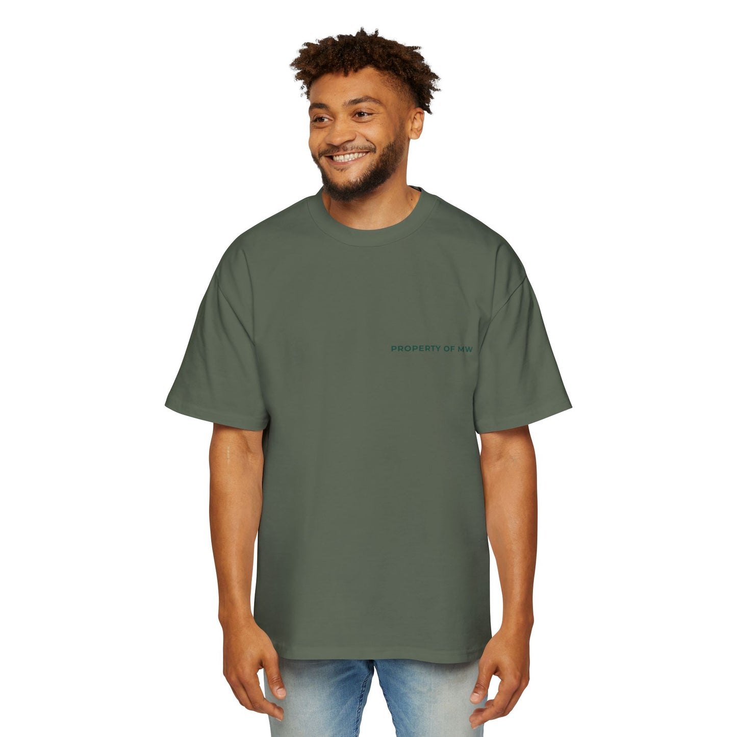 MW Casual Oversized Tee with Playful Graphic – Perfect Gift for Men, Streetwear Staple, Relaxed Fit, Everyday Comfort, Gift for Him
