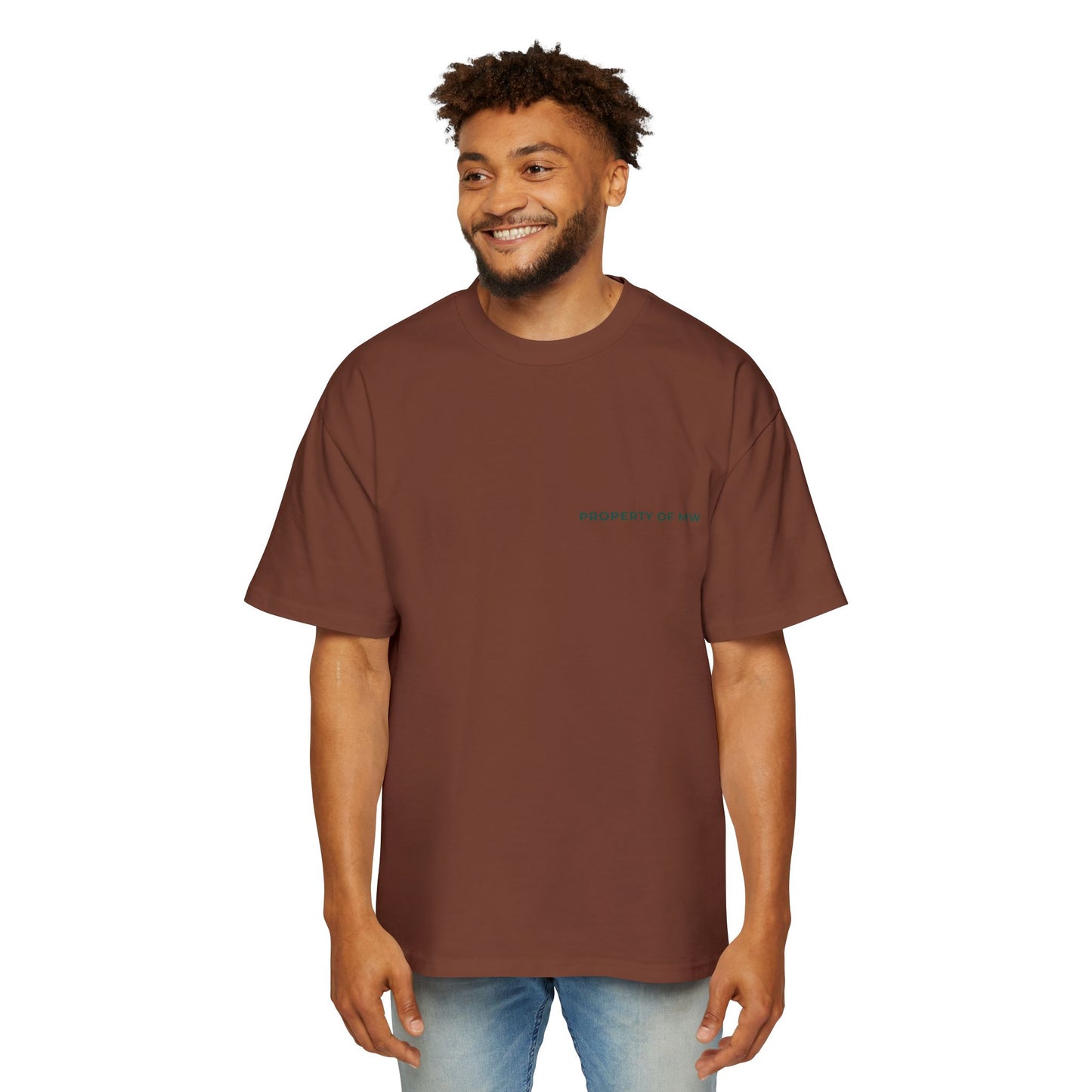 MW Casual Oversized Tee with Playful Graphic – Perfect Gift for Men, Streetwear Staple, Relaxed Fit, Everyday Comfort, Gift for Him