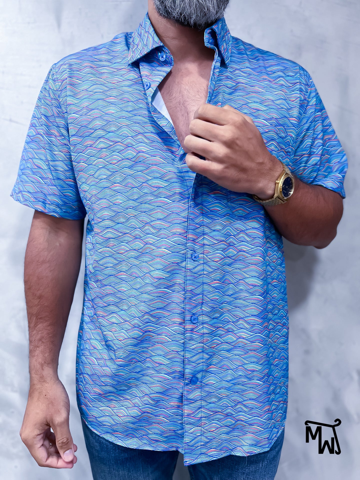 Camisa Híbrida "COLOR WAVE" (Normal Fit)