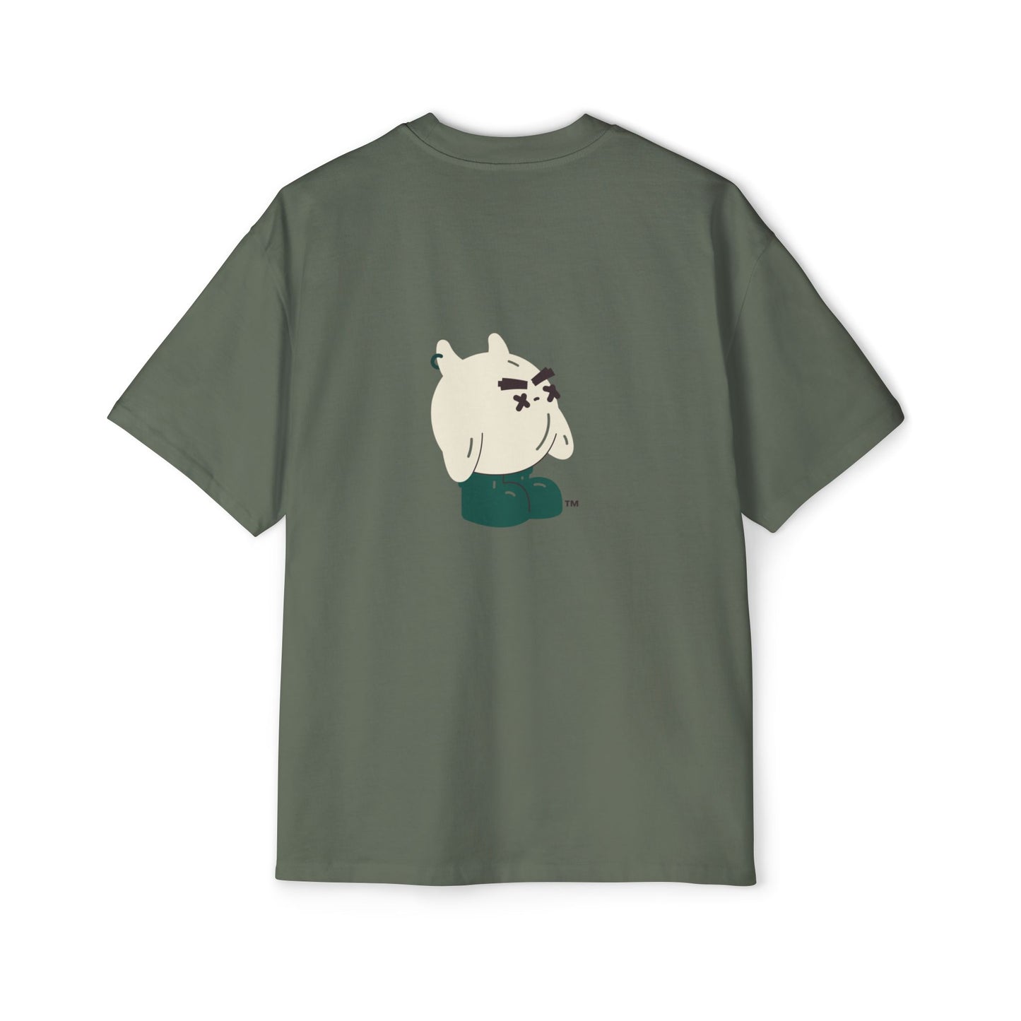 MW Casual Oversized Tee with Playful Graphic – Perfect Gift for Men, Streetwear Staple, Relaxed Fit, Everyday Comfort, Gift for Him