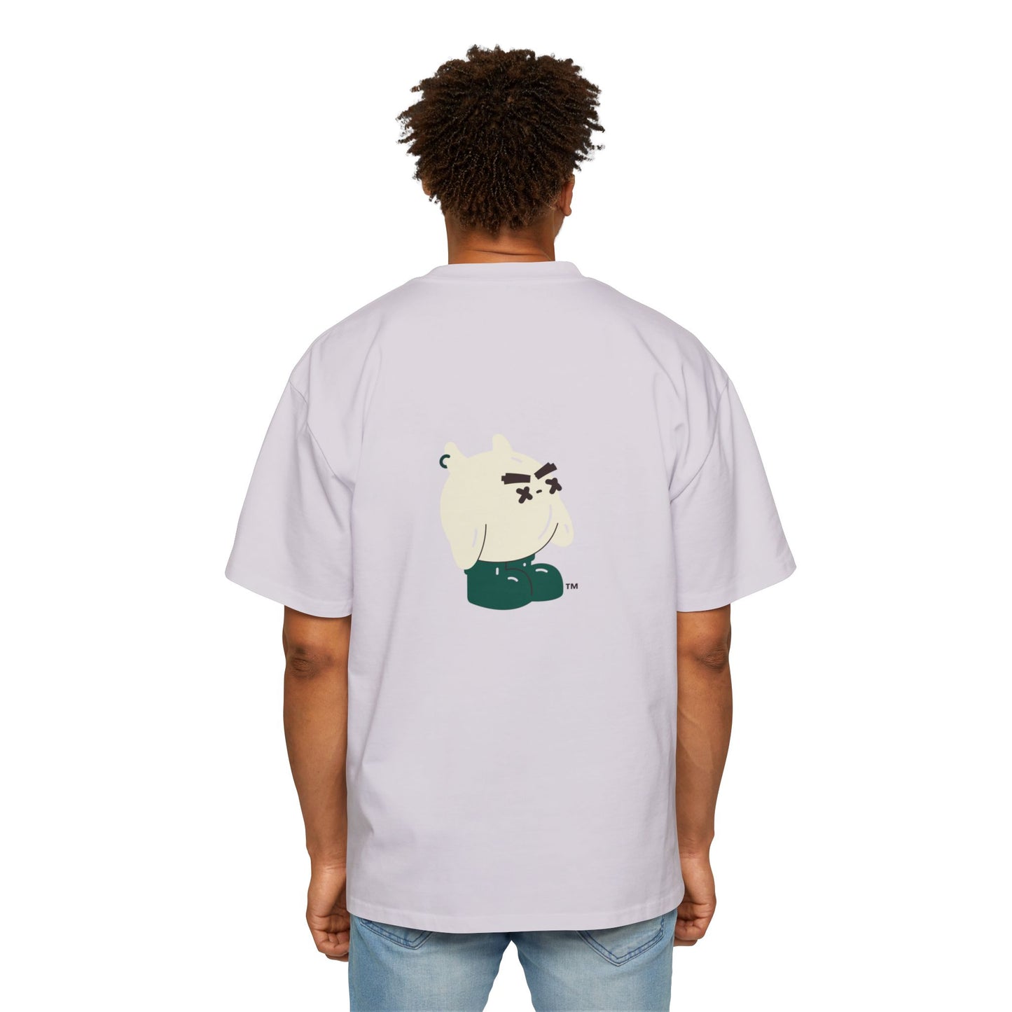 MW Casual Oversized Tee with Playful Graphic – Perfect Gift for Men, Streetwear Staple, Relaxed Fit, Everyday Comfort, Gift for Him