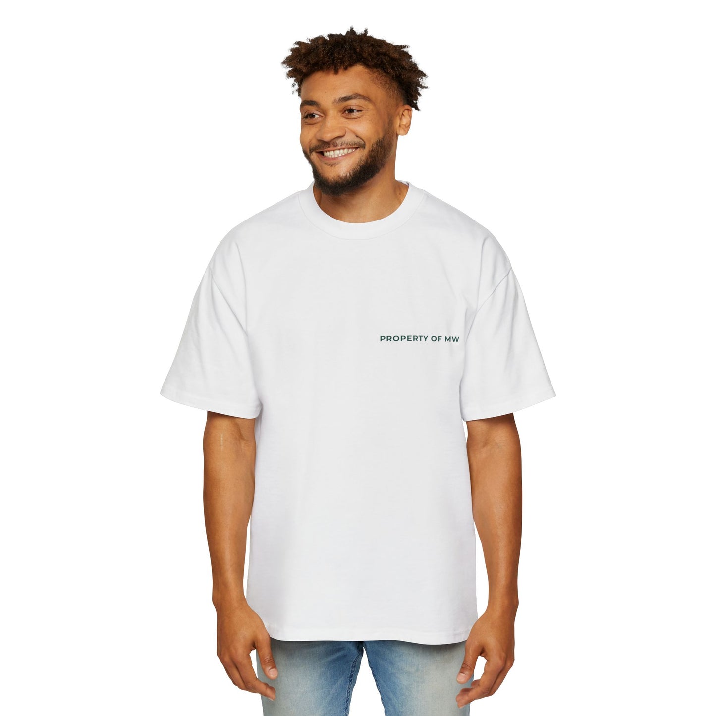 MW Casual Oversized Tee with Playful Graphic – Perfect Gift for Men, Streetwear Staple, Relaxed Fit, Everyday Comfort, Gift for Him