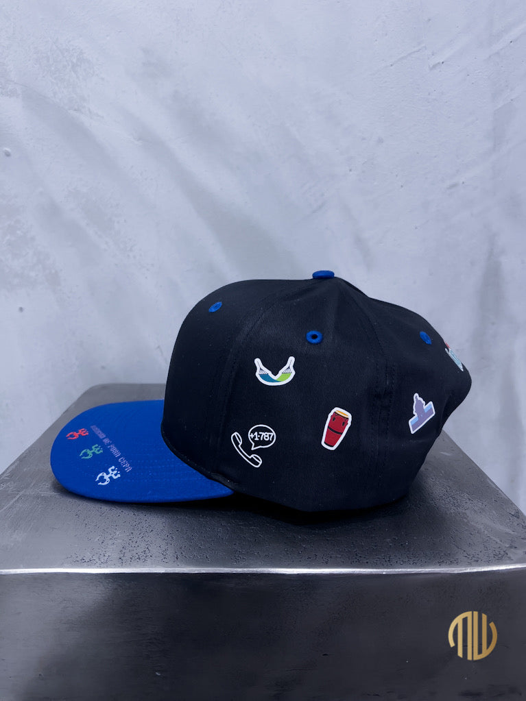 POFMW Trucker Cap - "100 x 35" Black / Blue (Exclusiva)