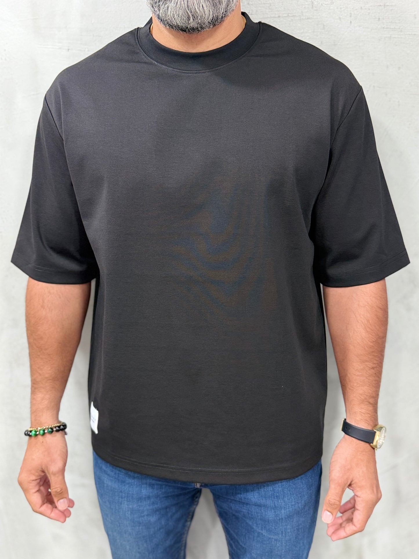 Addict T-shirt Oversized- BLACK