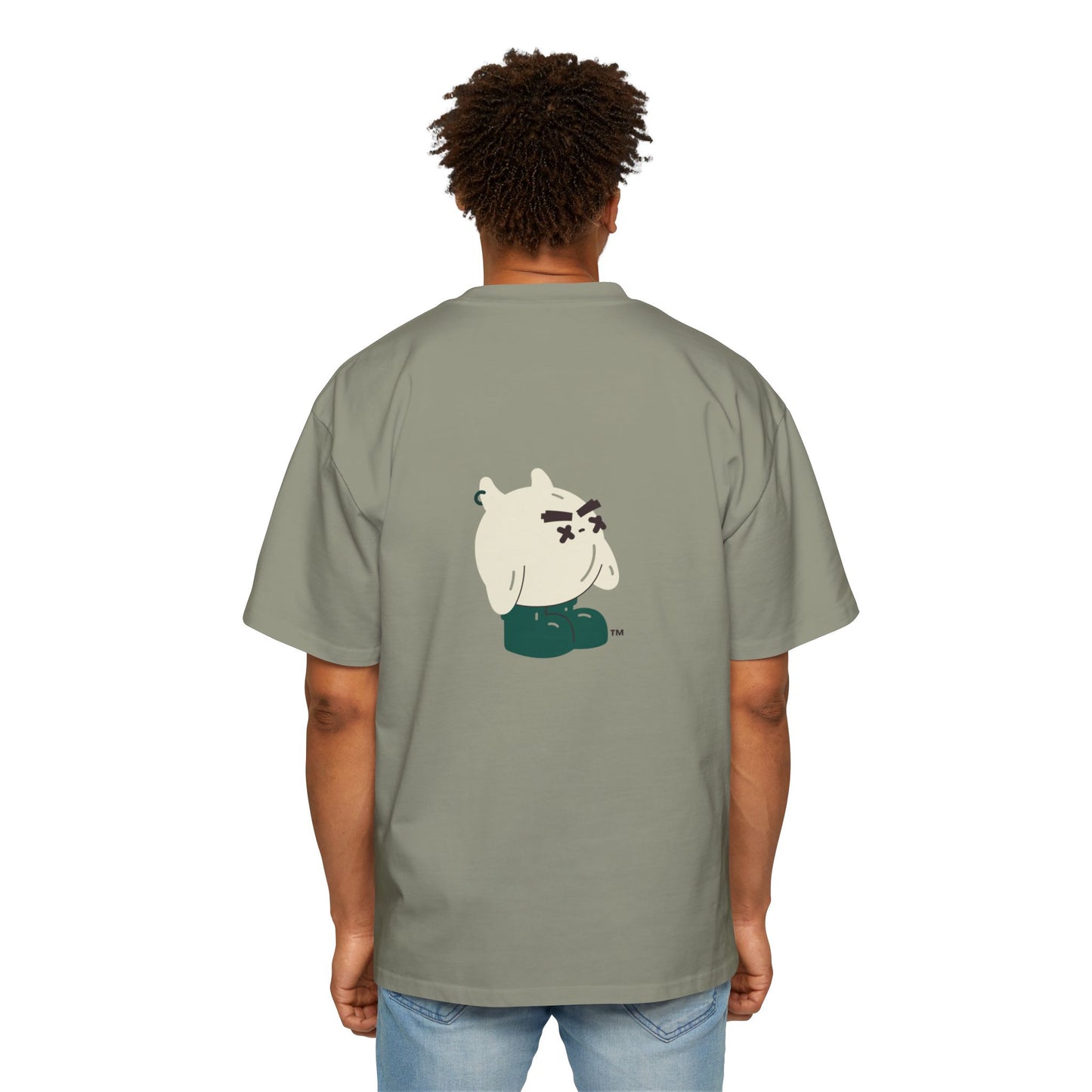MW Casual Oversized Tee with Playful Graphic – Perfect Gift for Men, Streetwear Staple, Relaxed Fit, Everyday Comfort, Gift for Him