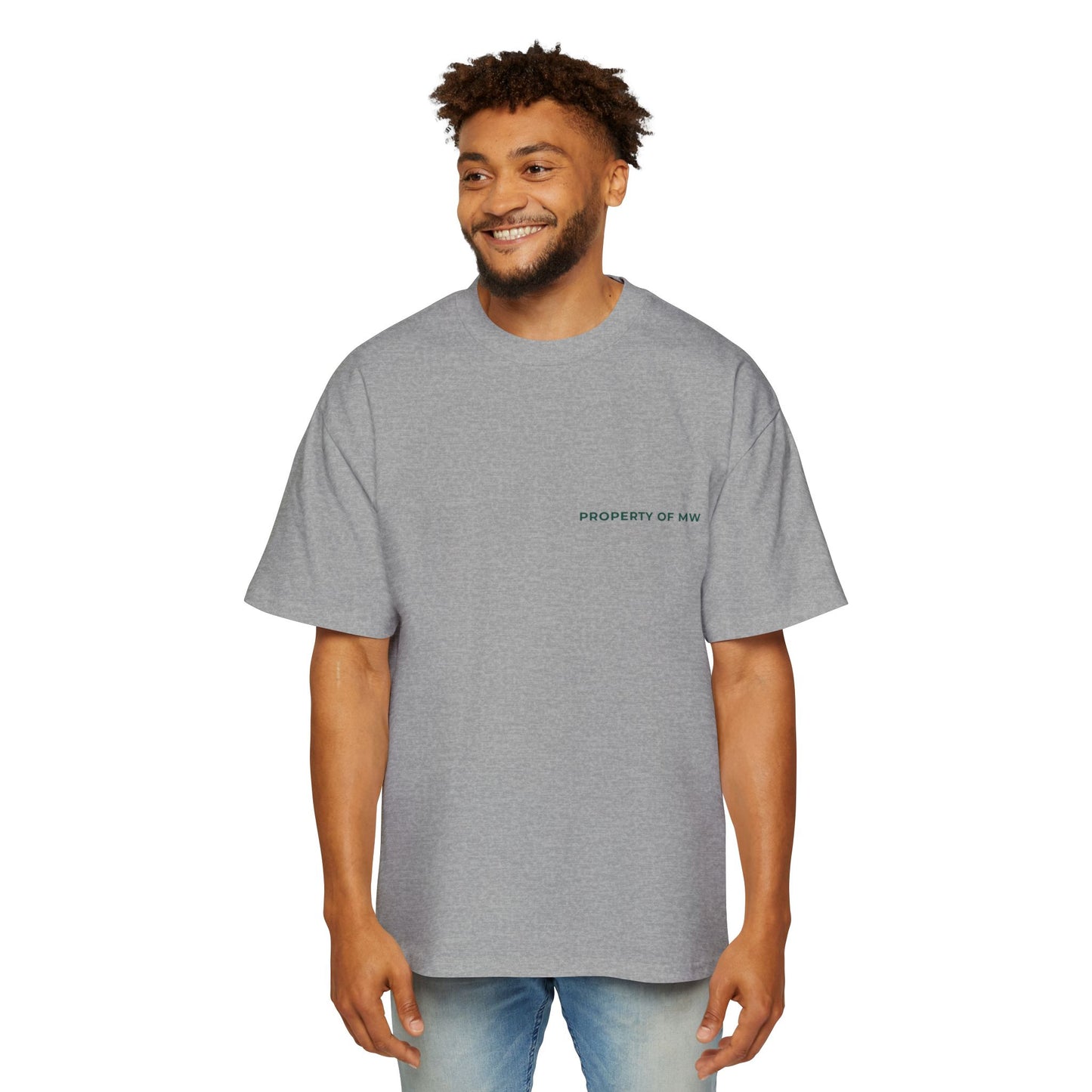 MW Casual Oversized Tee with Playful Graphic – Perfect Gift for Men, Streetwear Staple, Relaxed Fit, Everyday Comfort, Gift for Him