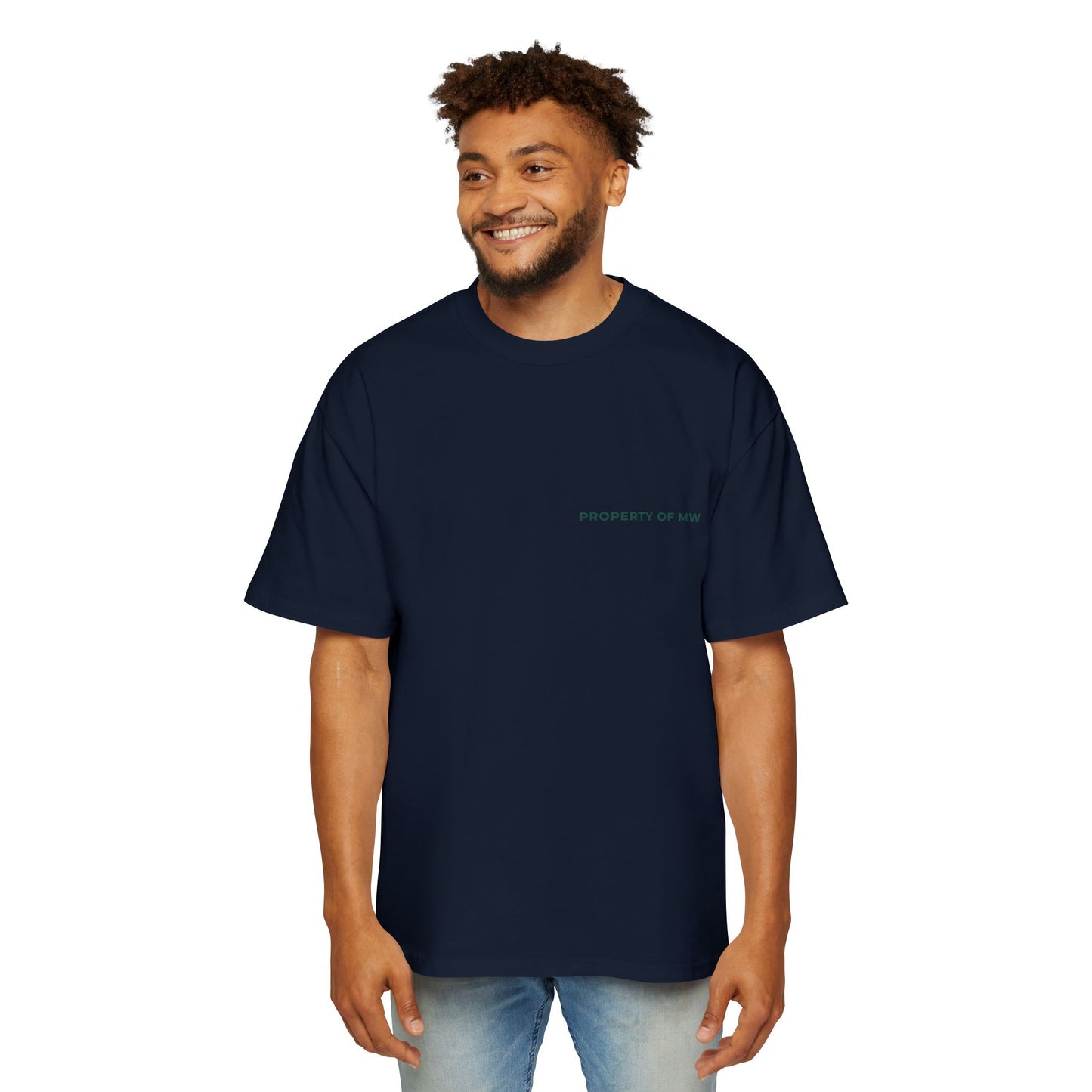 MW Casual Oversized Tee with Playful Graphic – Perfect Gift for Men, Streetwear Staple, Relaxed Fit, Everyday Comfort, Gift for Him