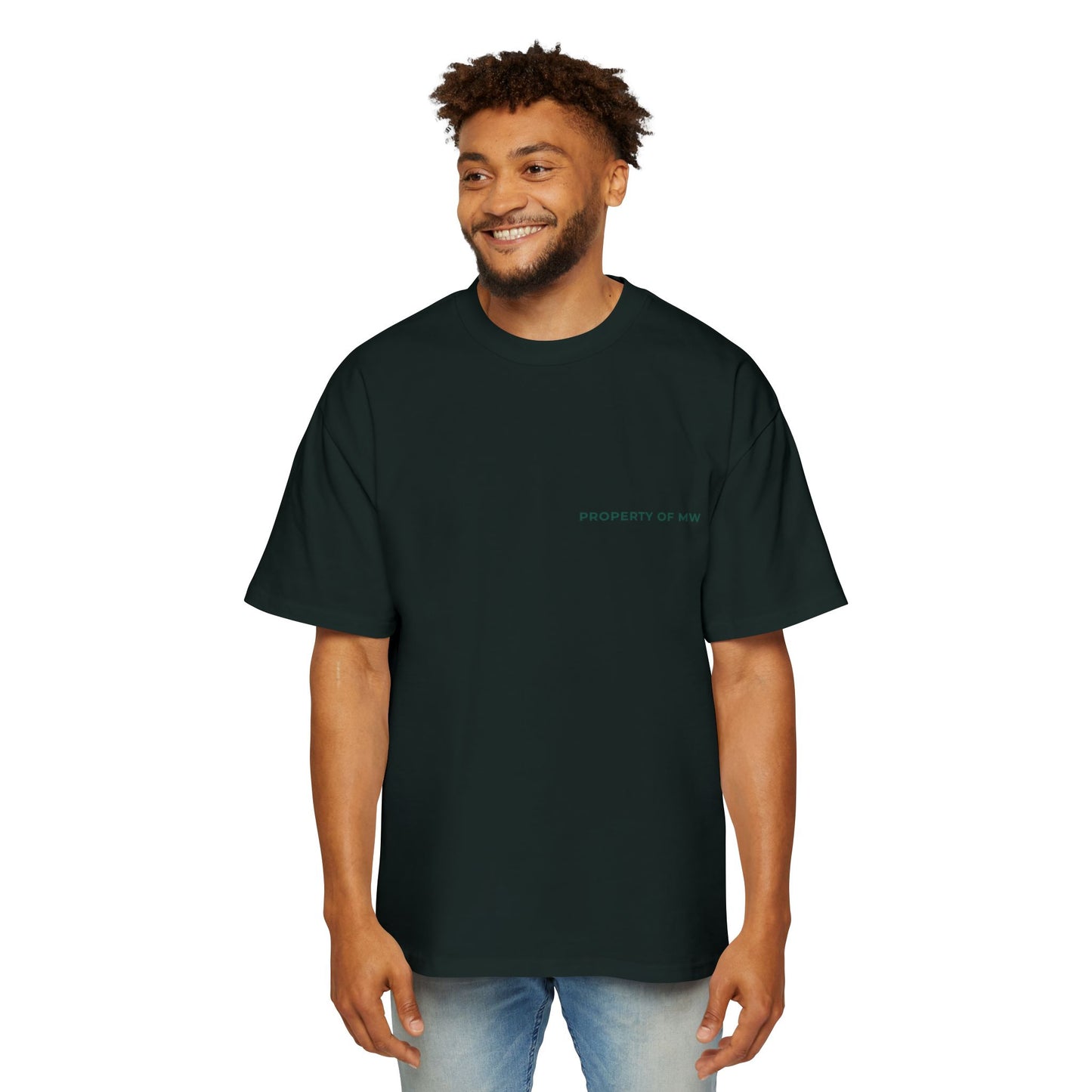 MW Casual Oversized Tee with Playful Graphic – Perfect Gift for Men, Streetwear Staple, Relaxed Fit, Everyday Comfort, Gift for Him