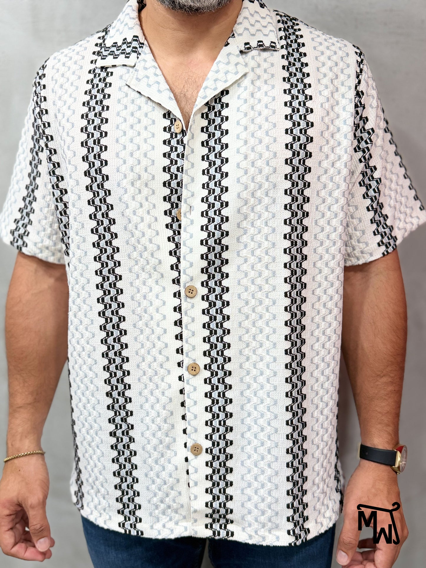 Camisa Manga Corta Crochet “Cloud Mode” (Normal FIT)