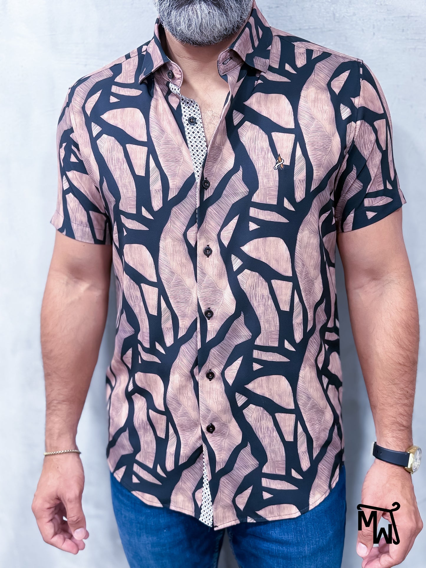 Camisa Manga Corta - “Coco Frío” (Slim Fit)