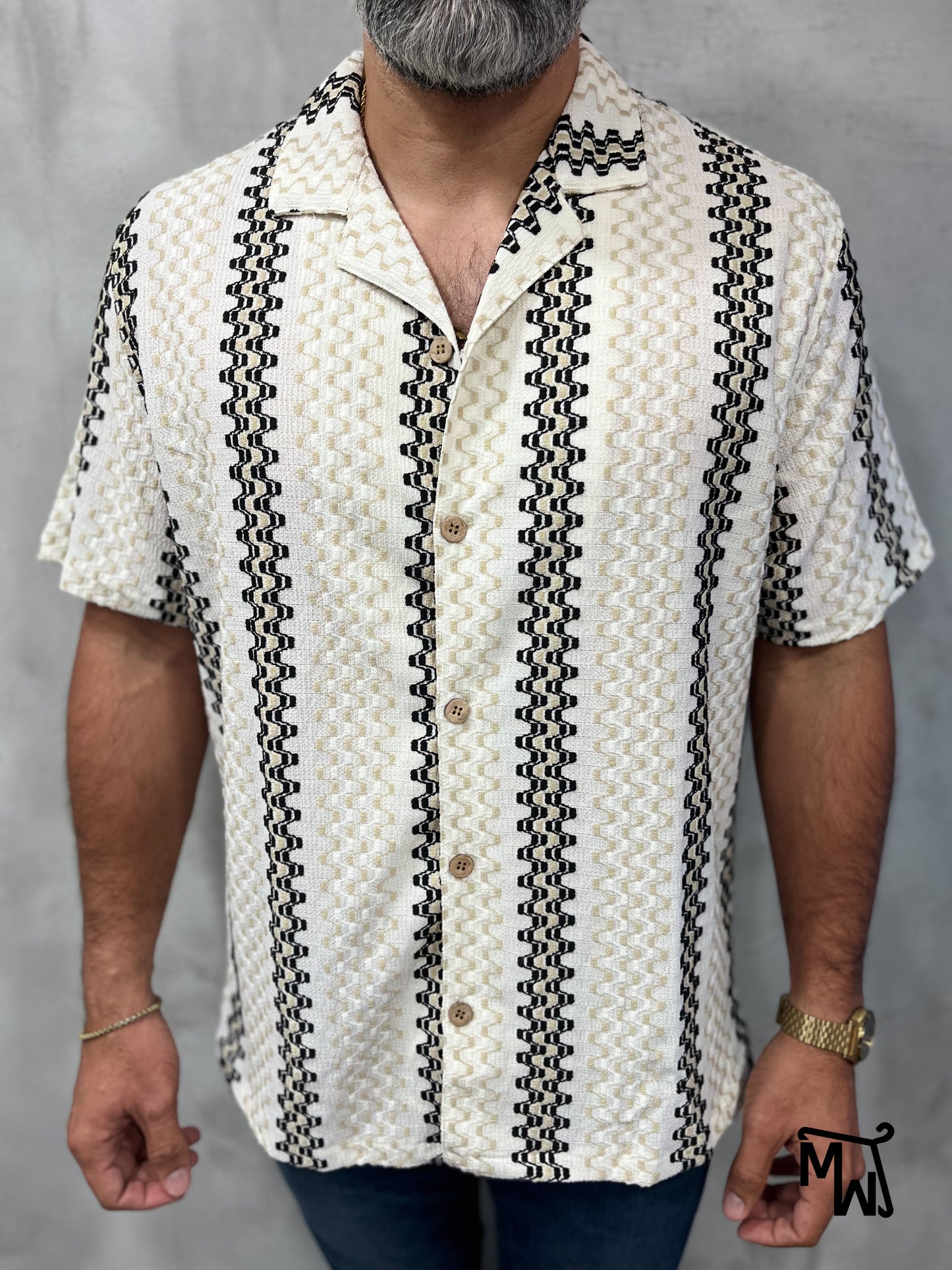 Camisa Manga Corta Crochet “Salt Bay” (Normal FIT)