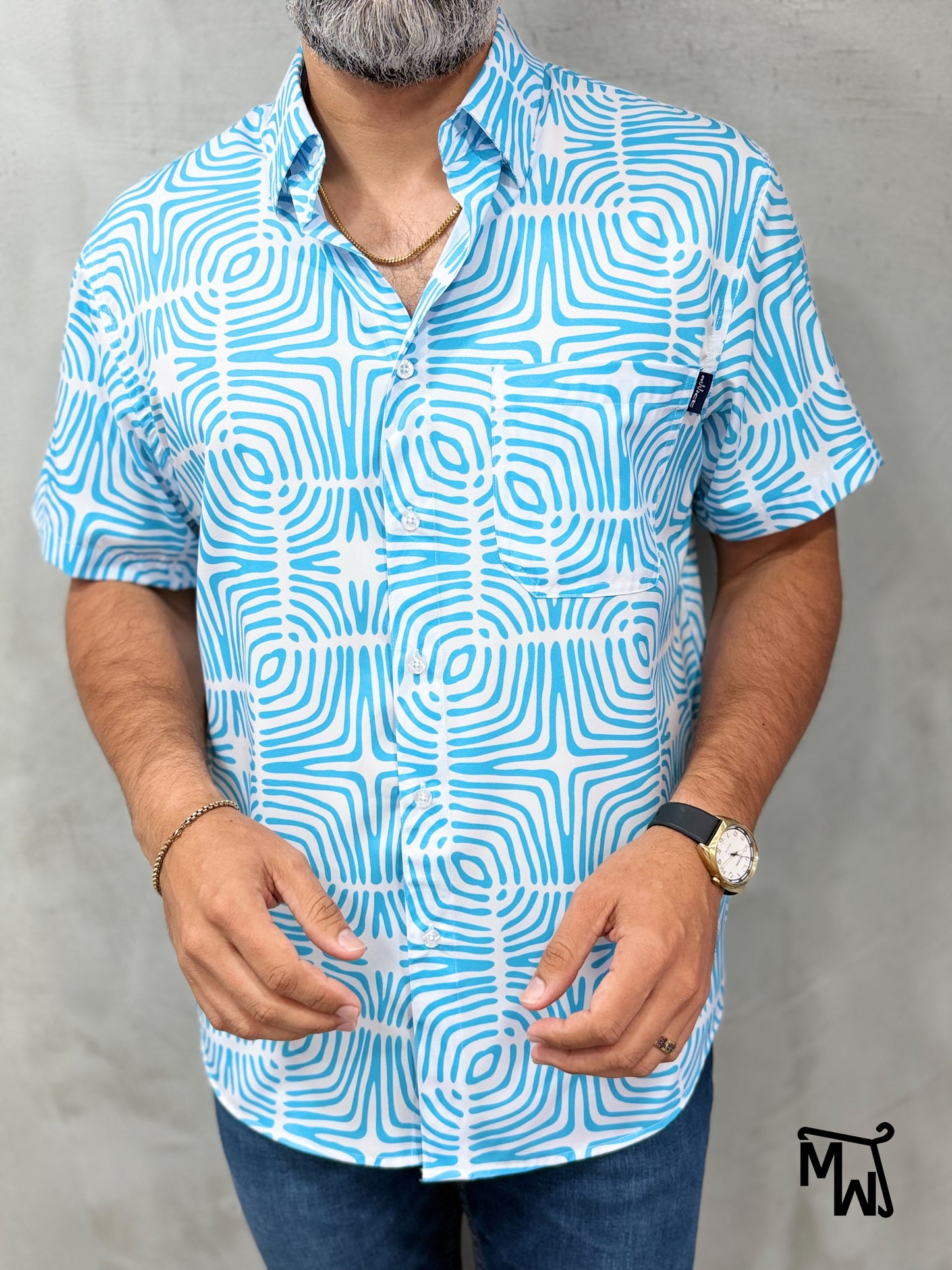 Camisa Híbrida "Sea Breeze" (Normal Fit)