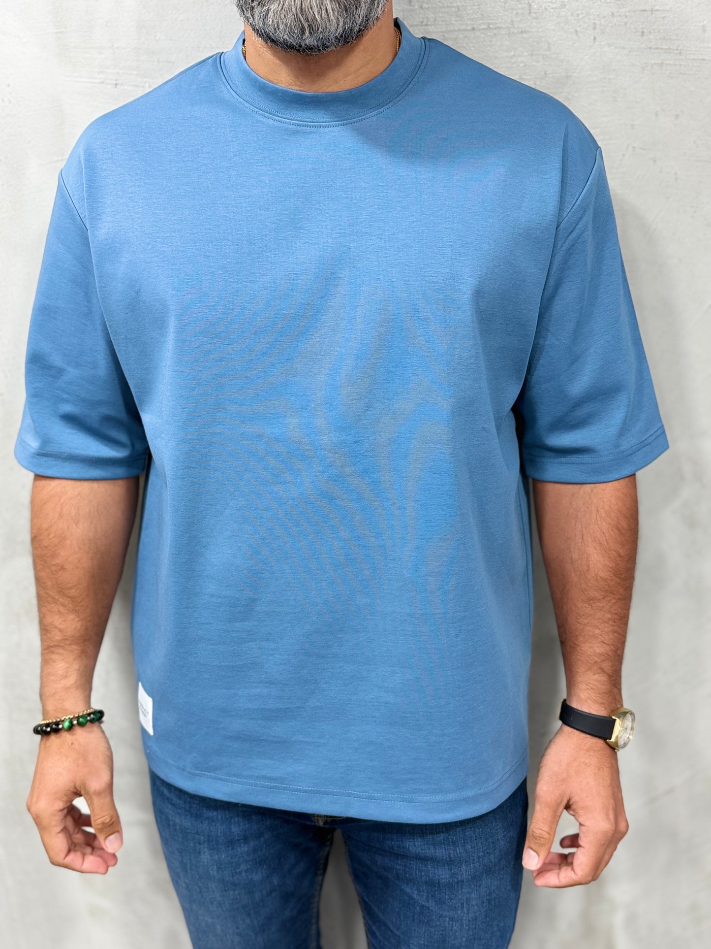 Addict T-shirt Oversized- BLUE