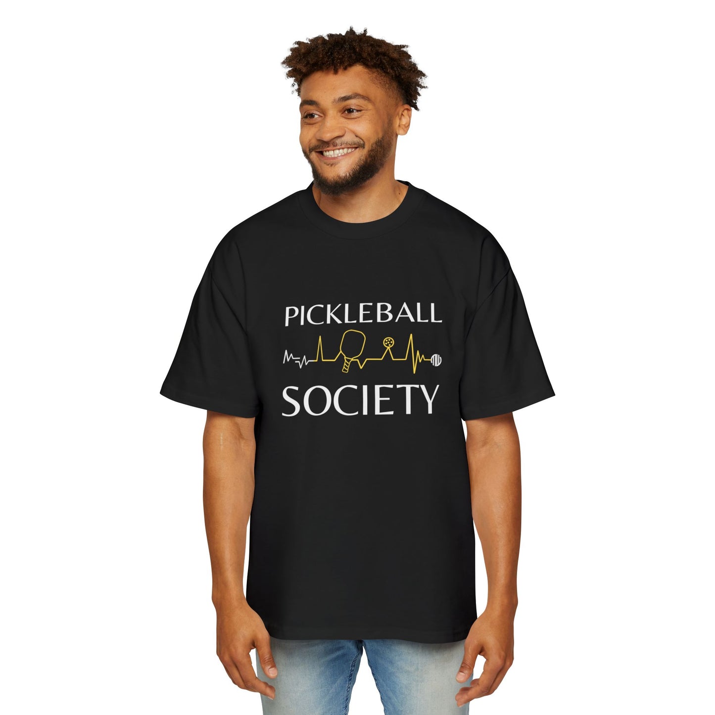 MW Pickleball Society Oversized Tee - Fun Casual Wear for Pickleball Lovers