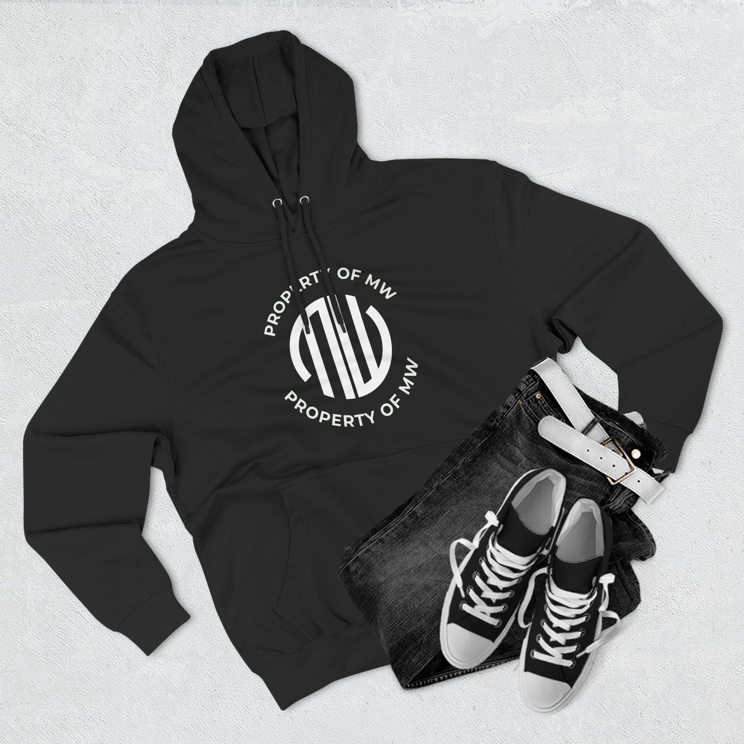 Property of MW // Three-Panel Fleece Hoodie (On-Demand / Online Only)