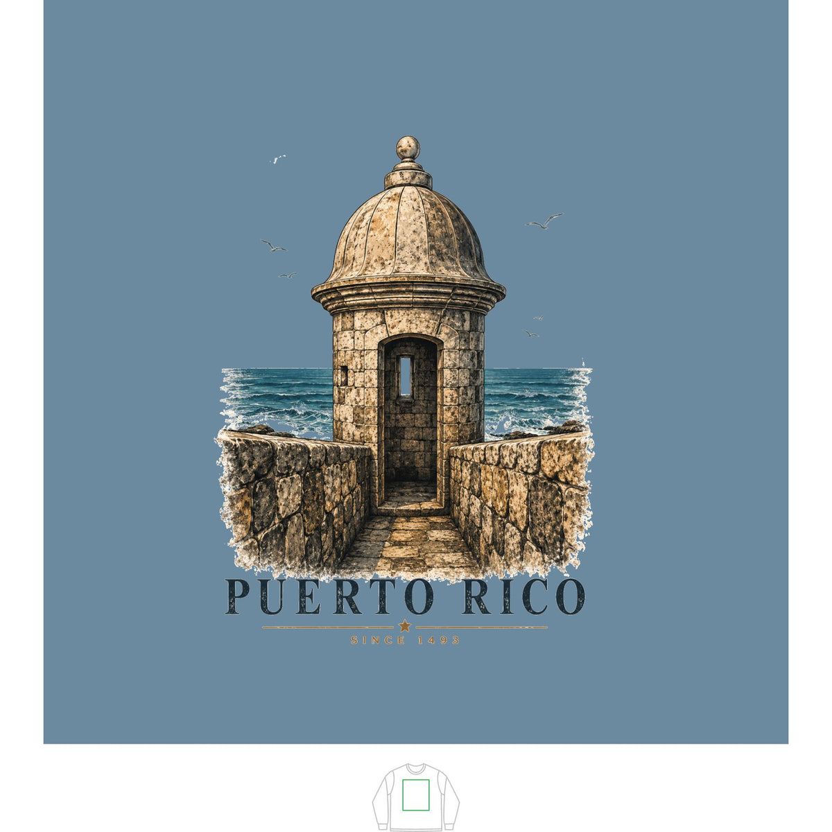 Sudadera Puerto Rico Garita | Sweatshirt, de Printify, vista 8