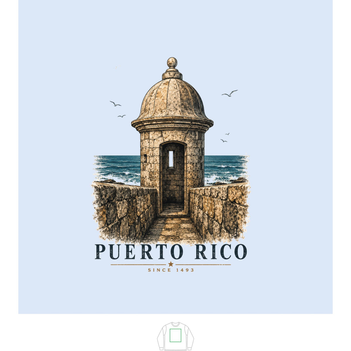 Sudadera Puerto Rico Garita | Sweatshirt, de Printify, vista 7