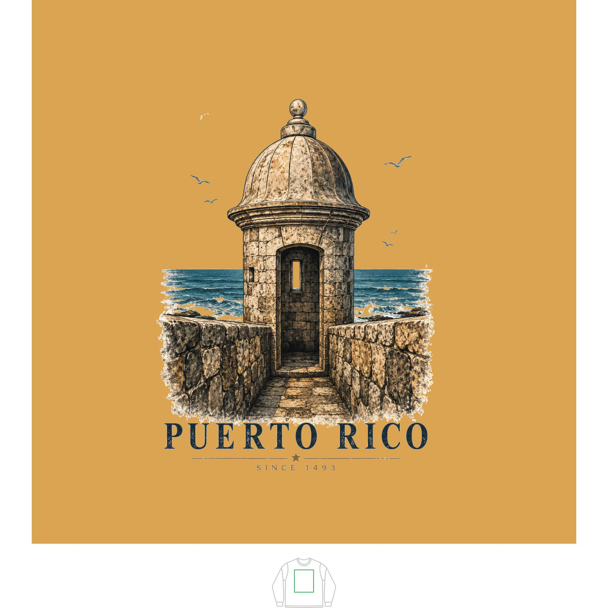Sudadera Puerto Rico Garita | Sweatshirt, de Printify, vista 5