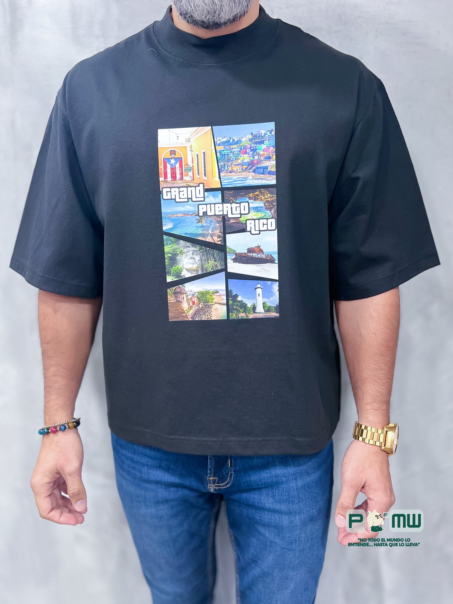 Property of MW Oversize T-Shirt "GRAND PUERTO RICO"