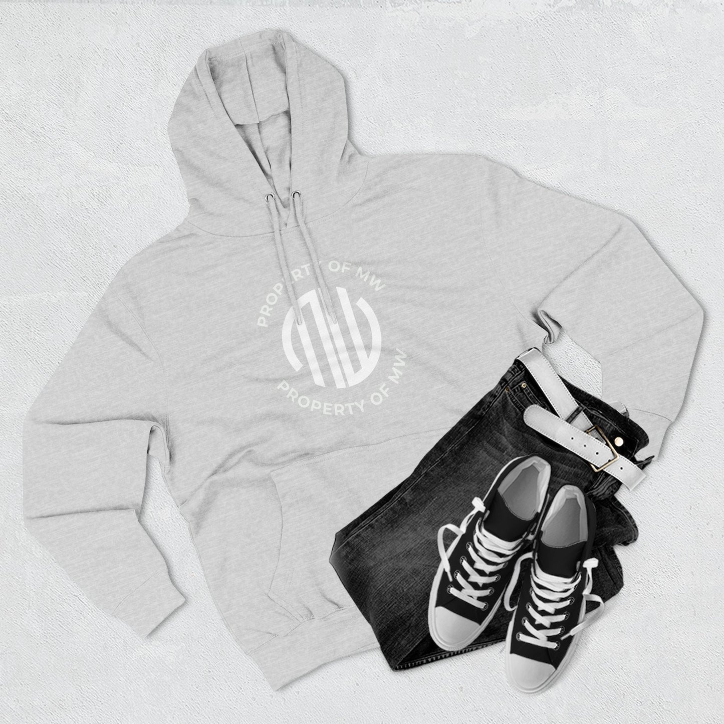 Property of MW // Three-Panel Fleece Hoodie (On-Demand / Online Only)