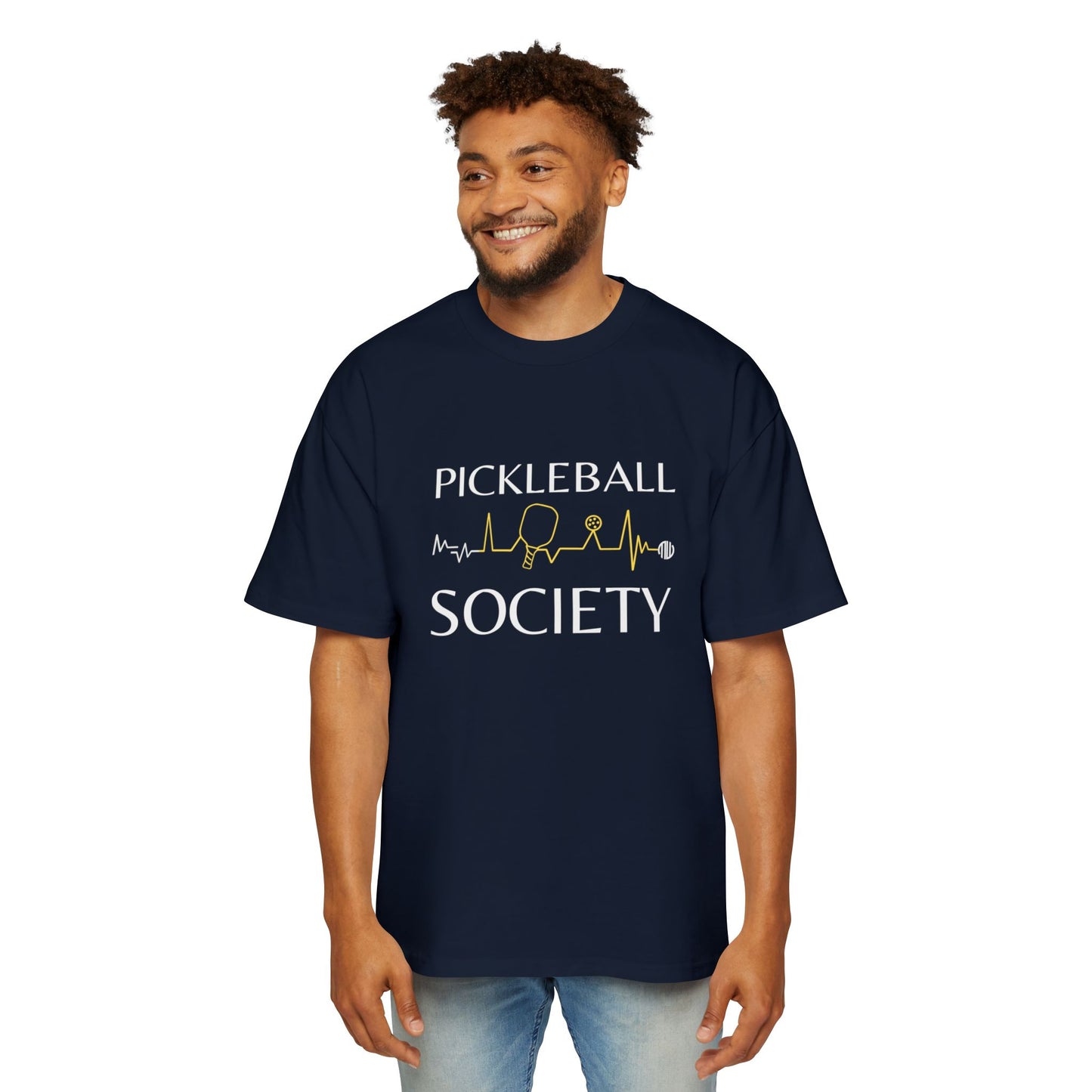 MW Pickleball Society Oversized Tee - Fun Casual Wear for Pickleball Lovers