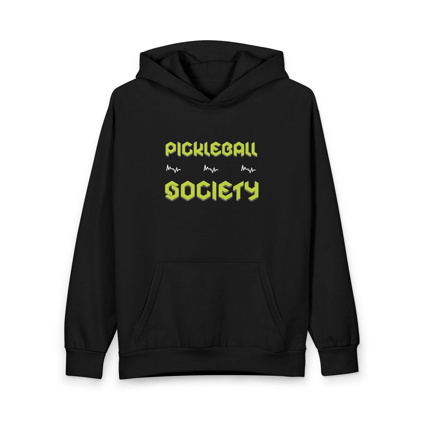Pickleball Society Hoodie | Retro Lime Pickleball Text