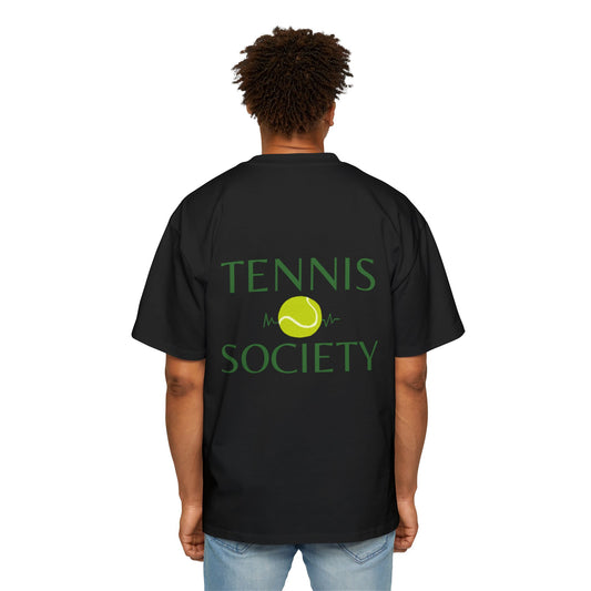 MW Tennis Society Oversized Tee - Fun Casual Wear for Tennis Lovers