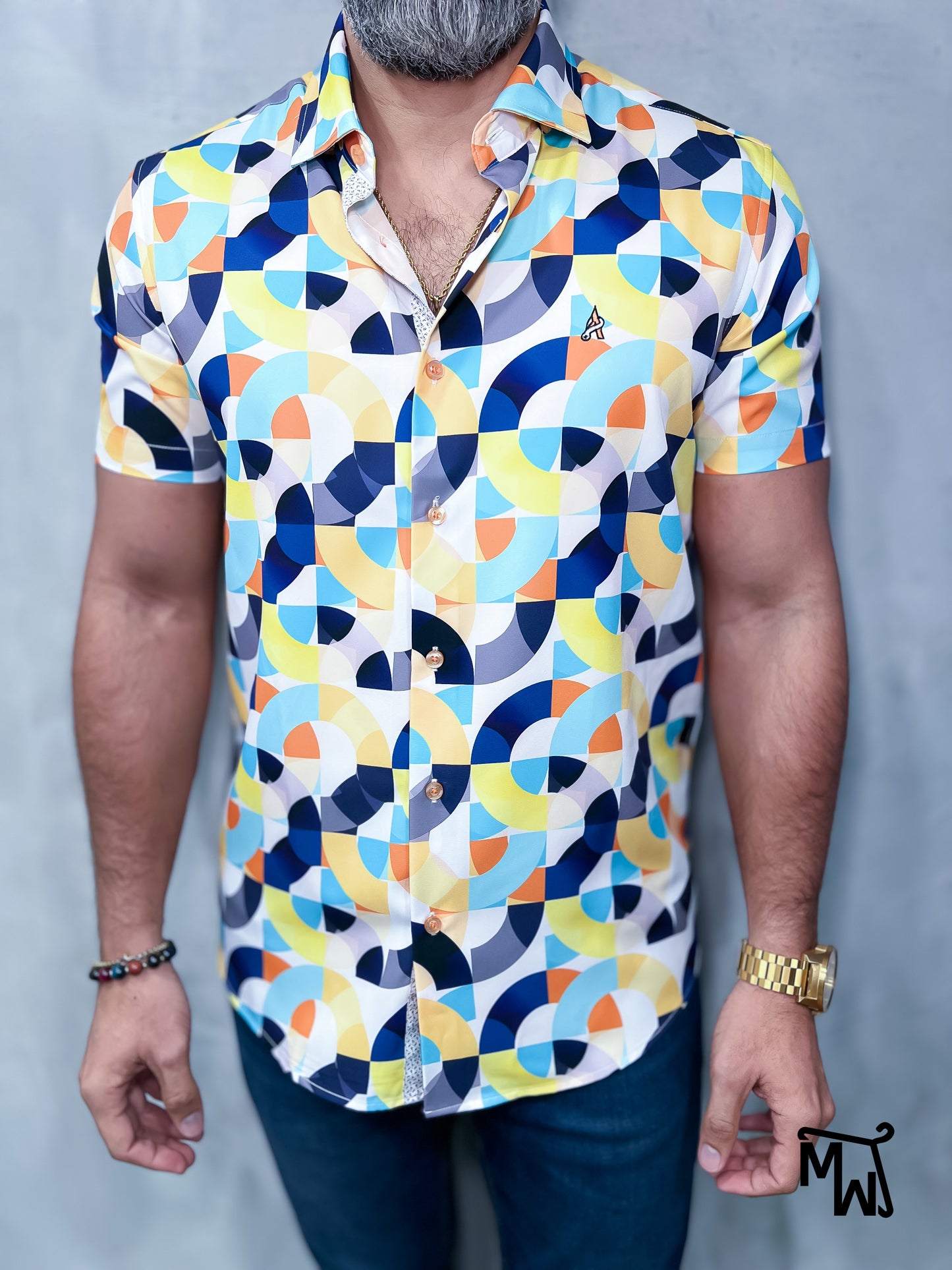 Camisa Manga Corta- “Jolly Crew” (Slim Fit)