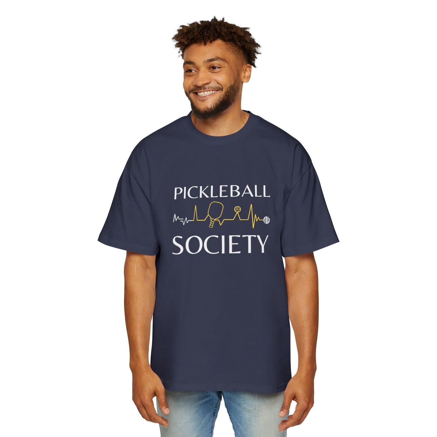 MW Pickleball Society Oversized Tee - Fun Casual Wear for Pickleball Lovers