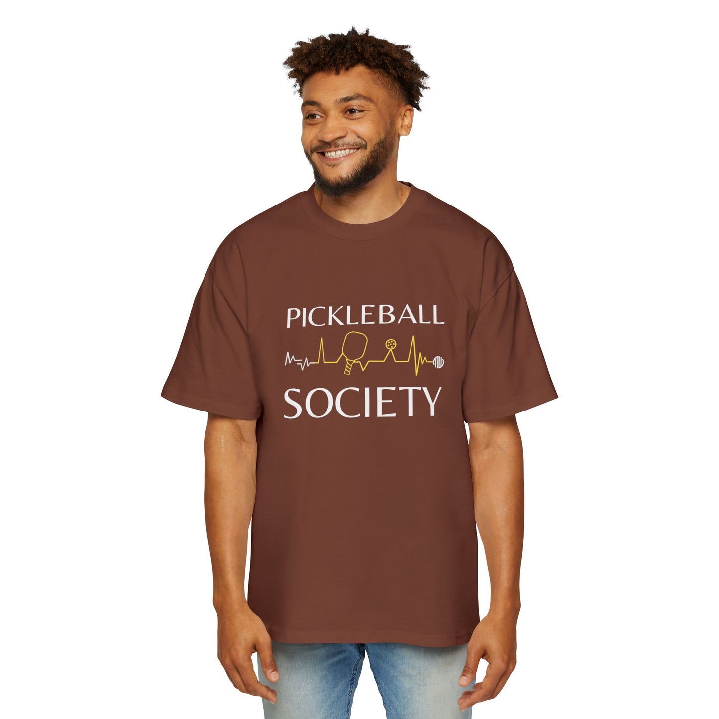 MW Pickleball Society Oversized Tee - Fun Casual Wear for Pickleball Lovers