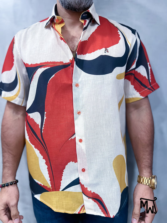 Camisa Manga Corta Hilo “December Era” (Normal Fit)