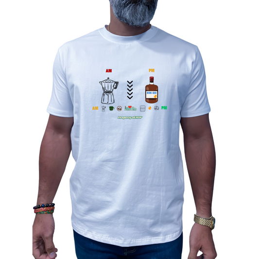 Property of MW T-Shirts "AM-Café, PM-RONquí"