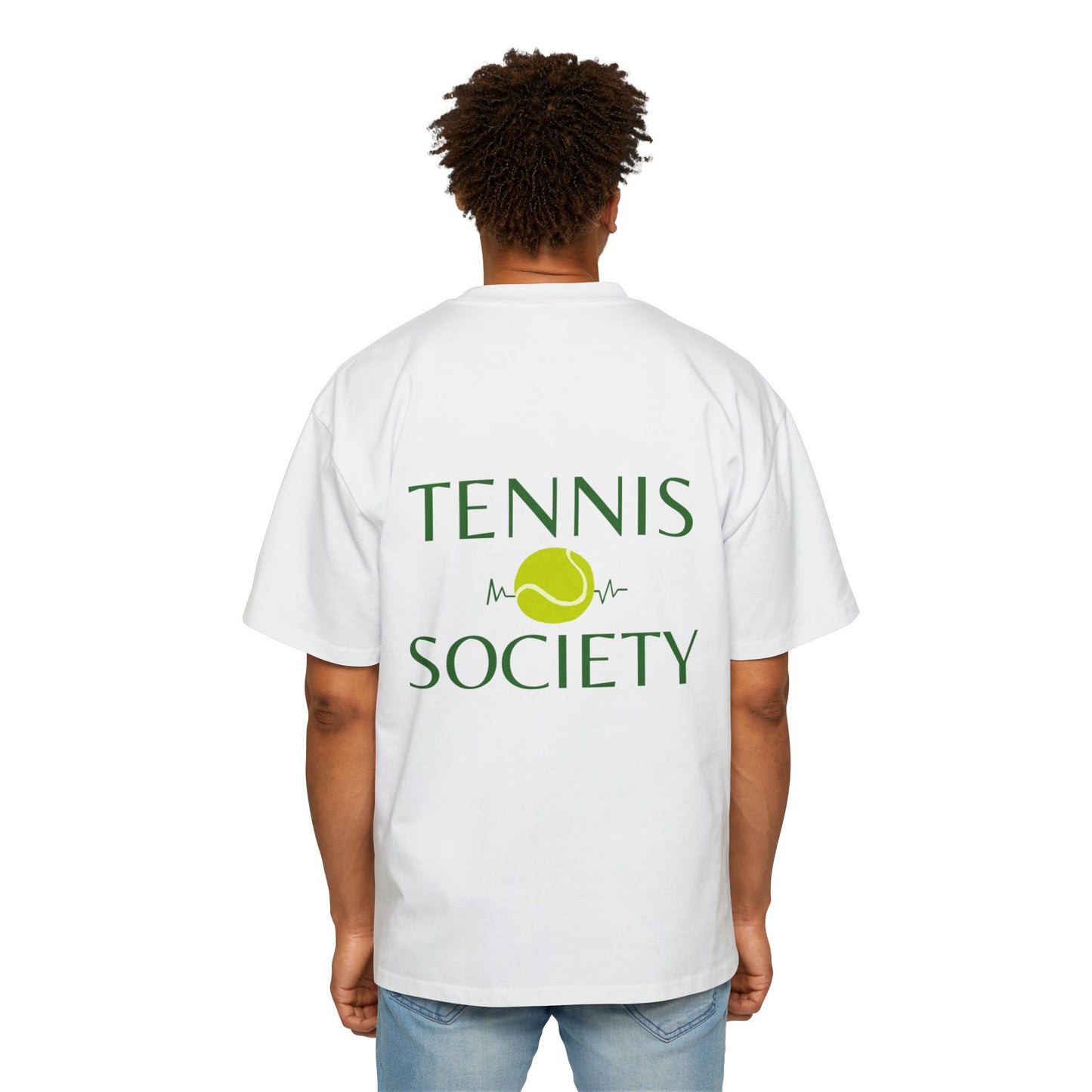 MW Tennis Society Oversized Tee - Fun Casual Wear for Tennis Lovers