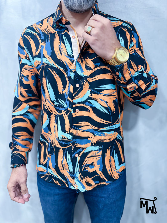 Camisa Manga Larga “Pumpkin Sugar” (Slim Fit)