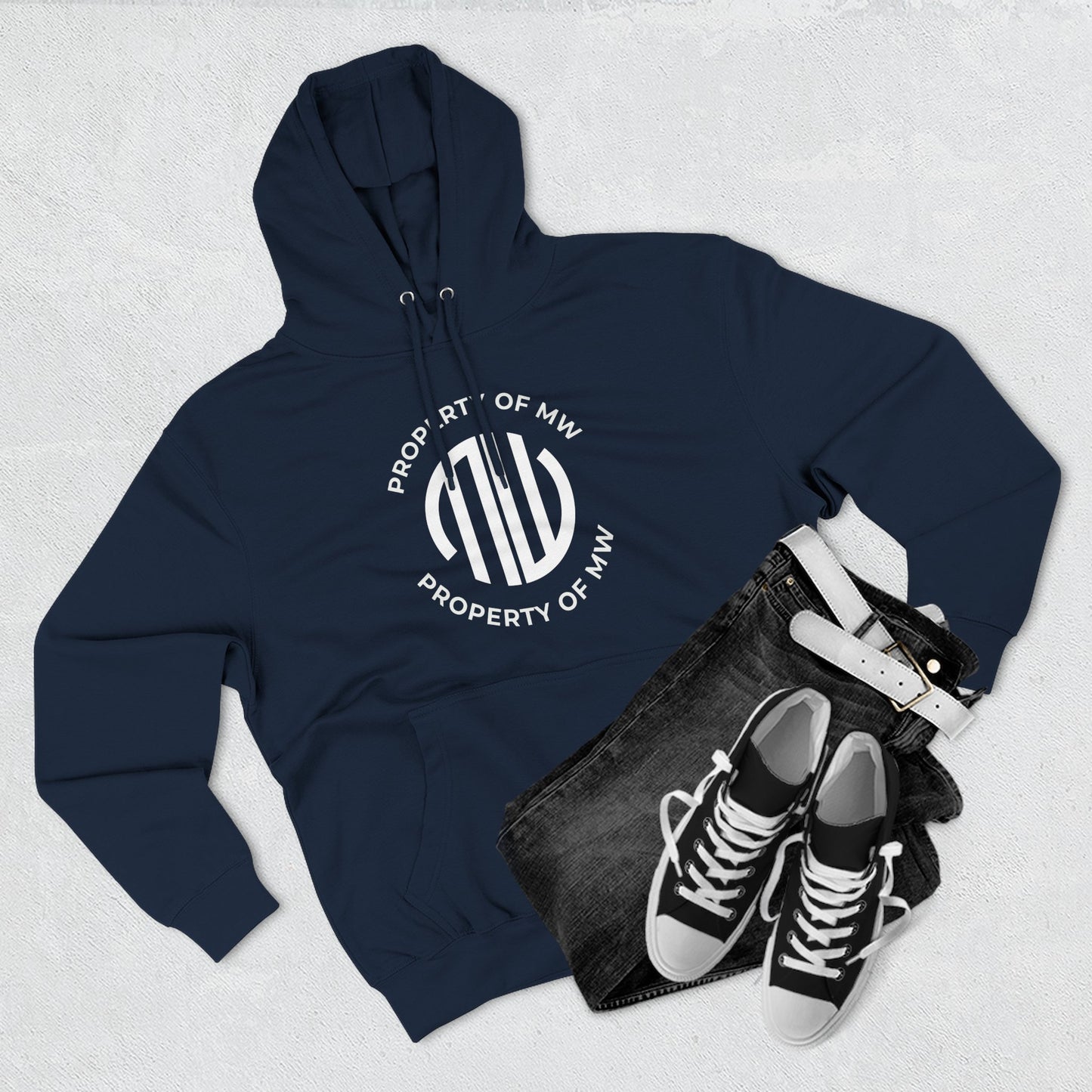 Property of MW // Three-Panel Fleece Hoodie (On-Demand / Online Only)