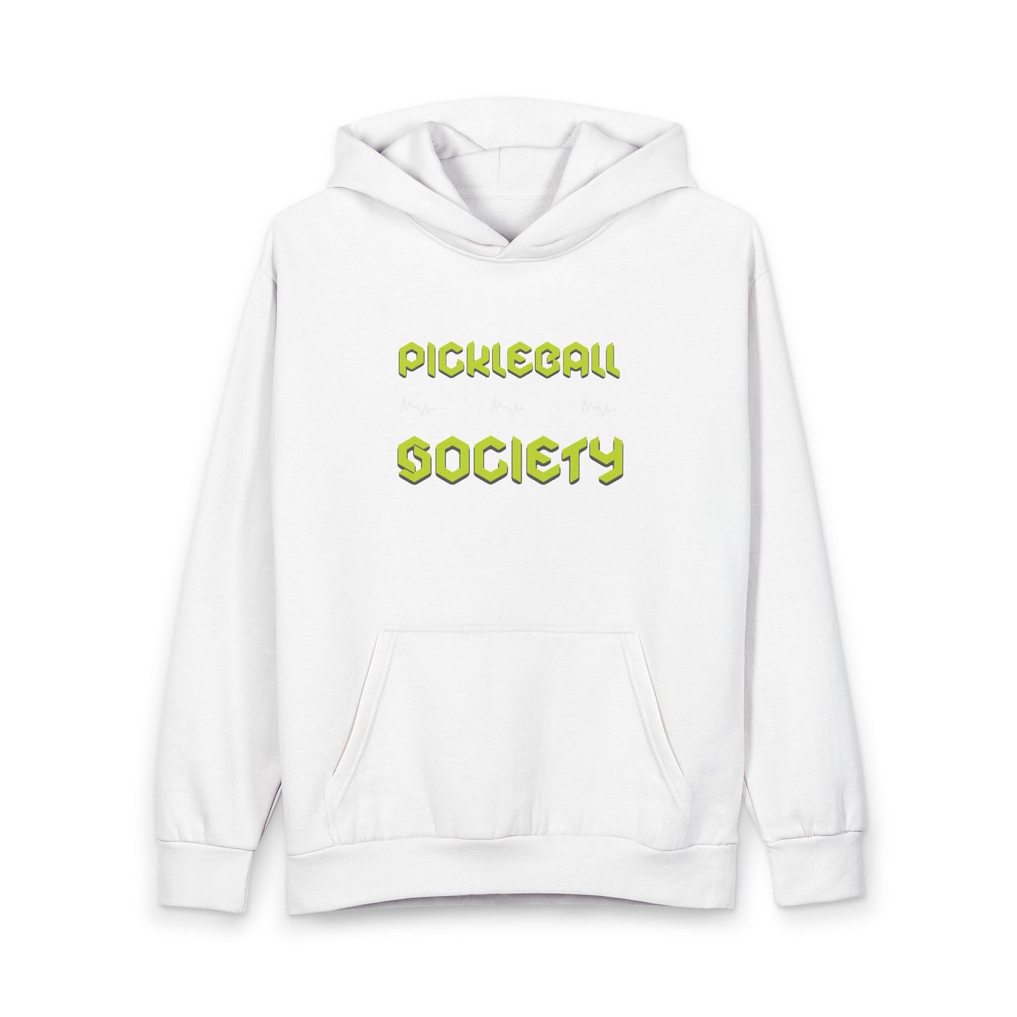 Pickleball Society Hoodie | Retro Lime Pickleball Text