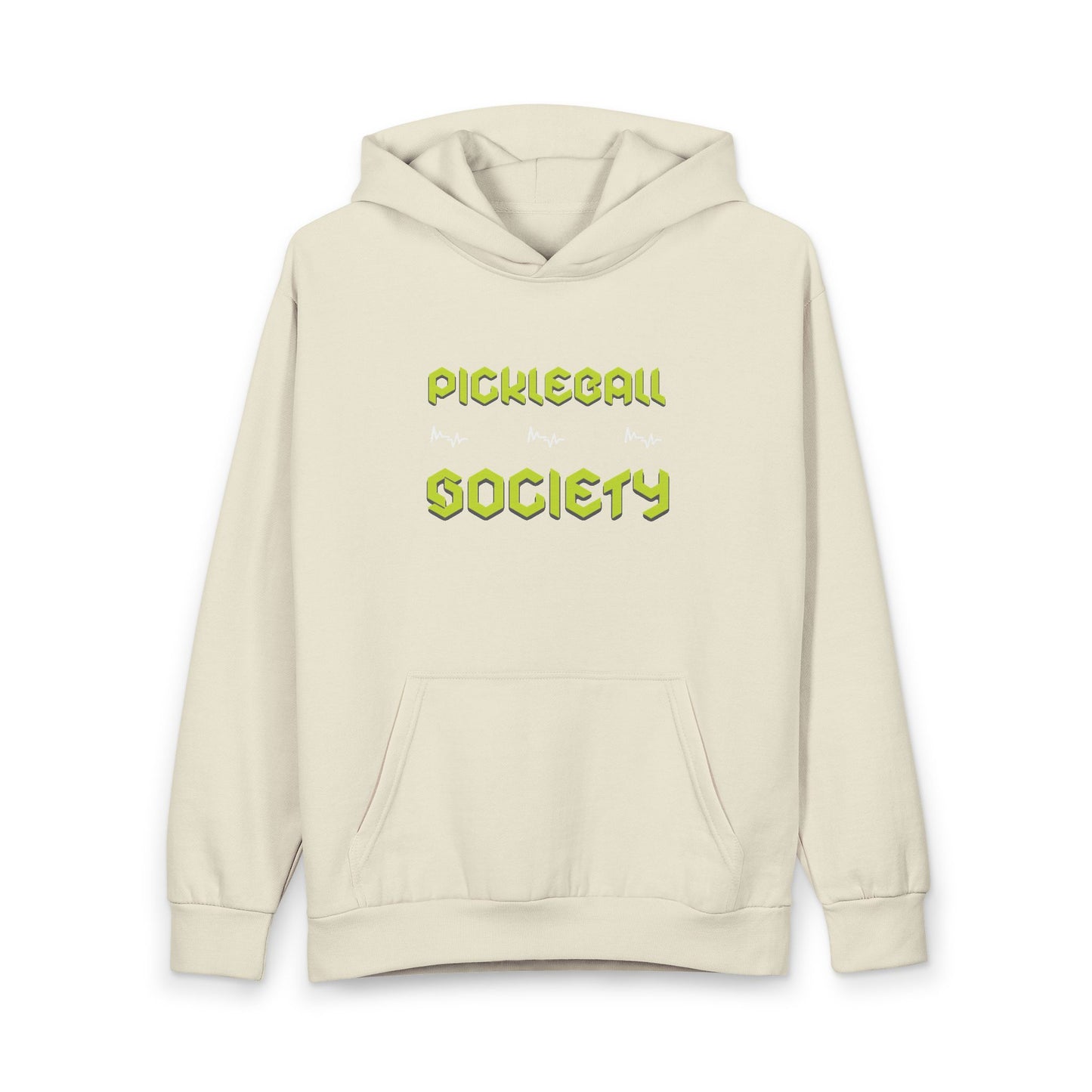 Pickleball Society Hoodie | Retro Lime Pickleball Text