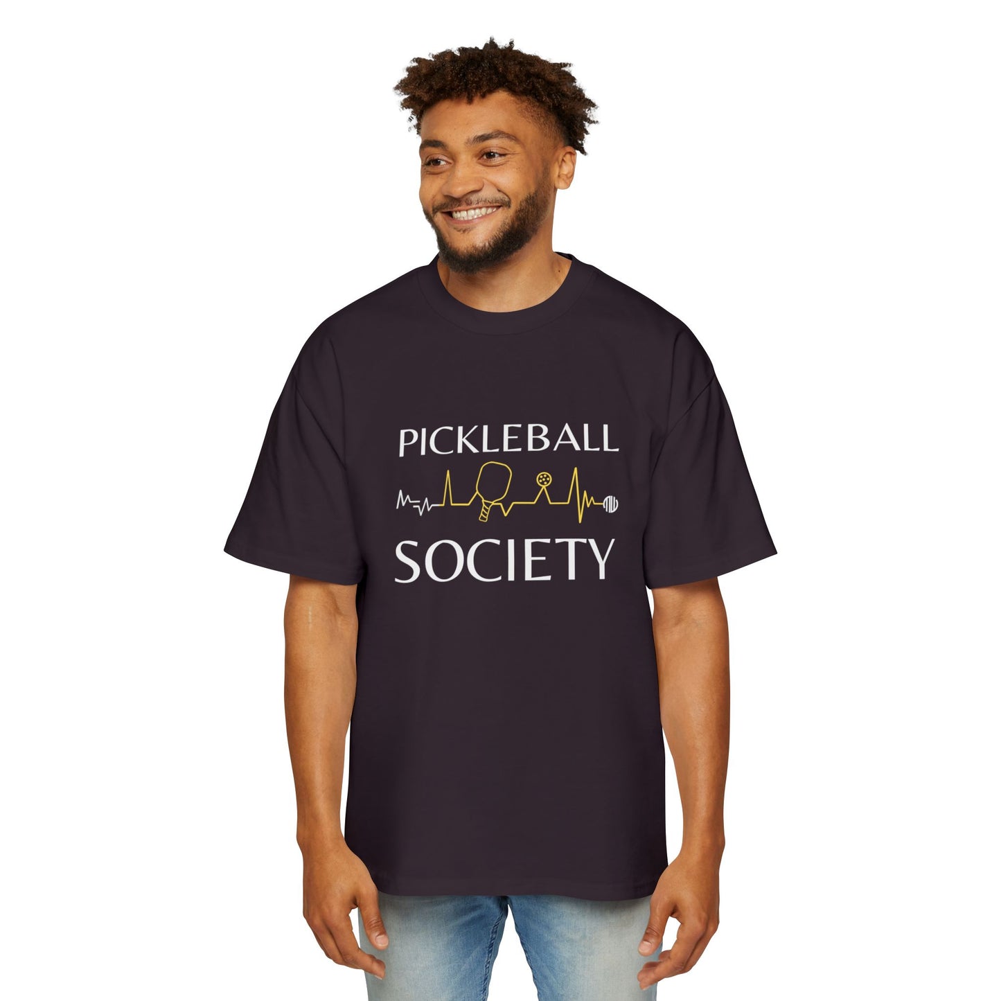 MW Pickleball Society Oversized Tee - Fun Casual Wear for Pickleball Lovers