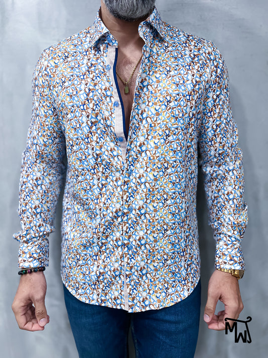 Camisa Manga Larga “Hazel Mist” (Slim Fit)