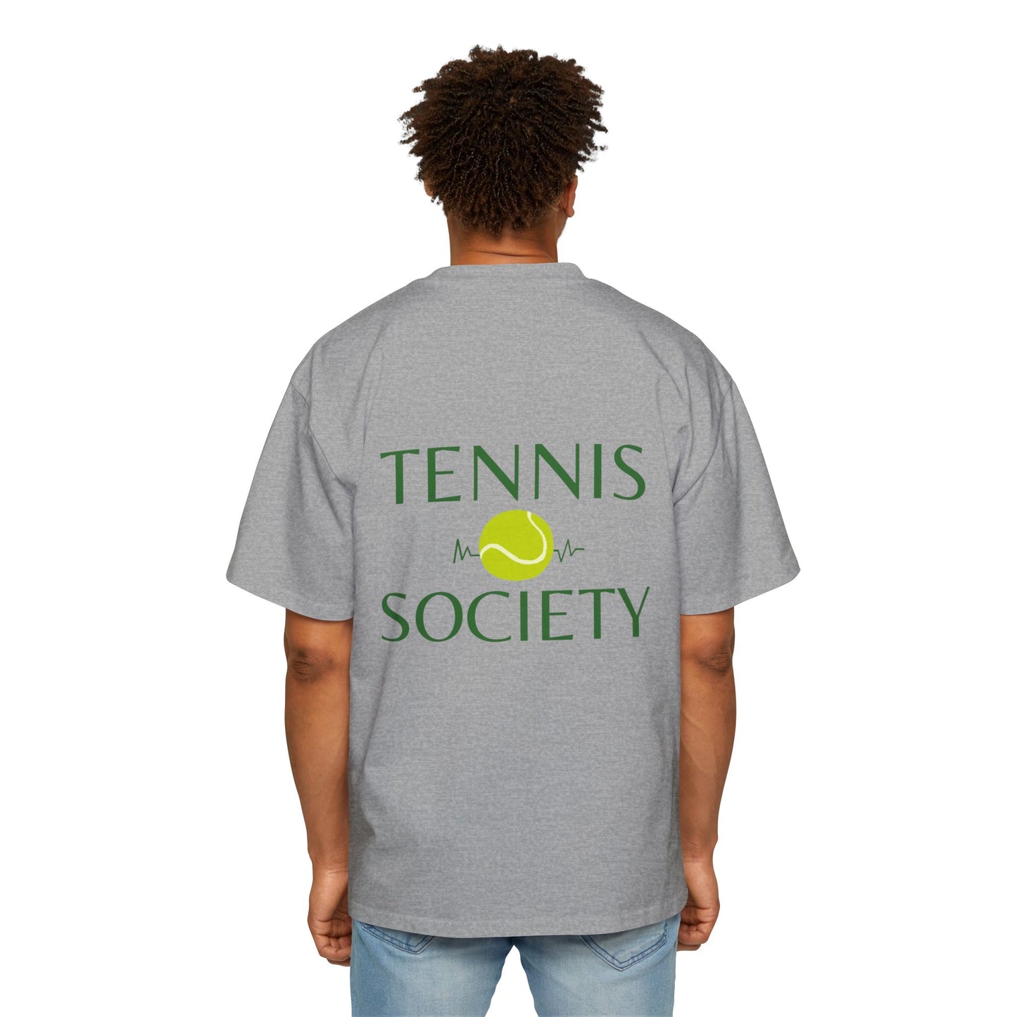 MW Tennis Society Oversized Tee - Fun Casual Wear for Tennis Lovers