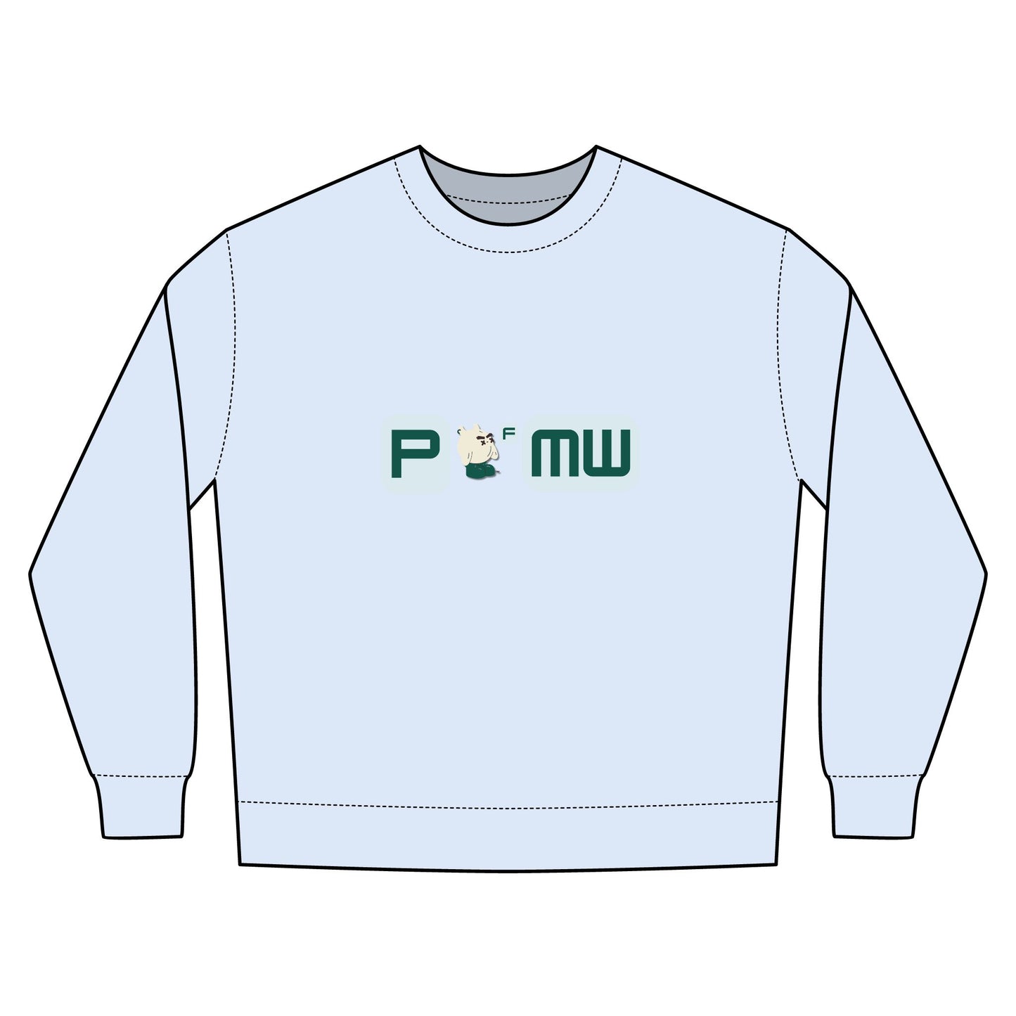POFMW Cool Urban Crewneck Sweatshirt, Cozy Streetwear, Gift for Friends, Casual Outfit, Unisex Fashion, Everyday Wear