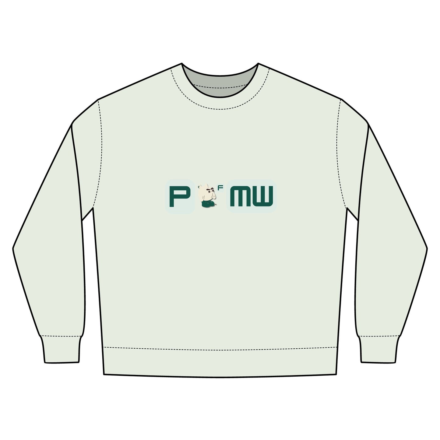 POFMW Cool Urban Crewneck Sweatshirt, Cozy Streetwear, Gift for Friends, Casual Outfit, Unisex Fashion, Everyday Wear
