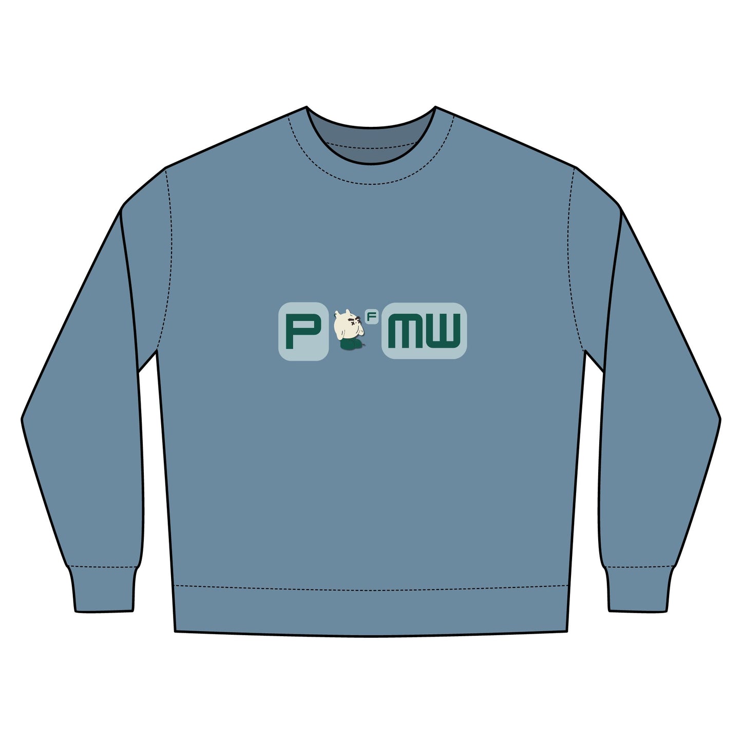 POFMW Cool Urban Crewneck Sweatshirt, Cozy Streetwear, Gift for Friends, Casual Outfit, Unisex Fashion, Everyday Wear