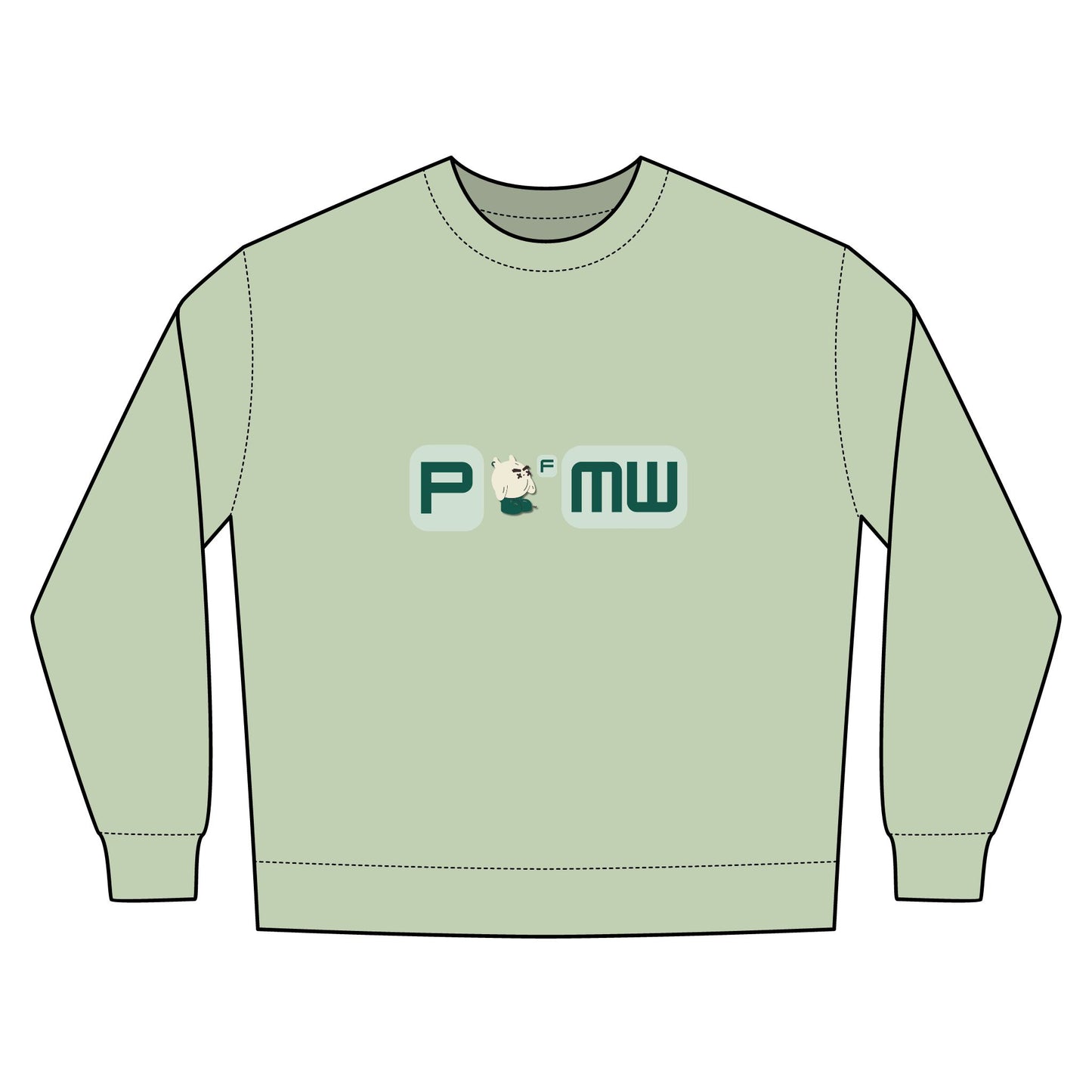 POFMW Cool Urban Crewneck Sweatshirt, Cozy Streetwear, Gift for Friends, Casual Outfit, Unisex Fashion, Everyday Wear