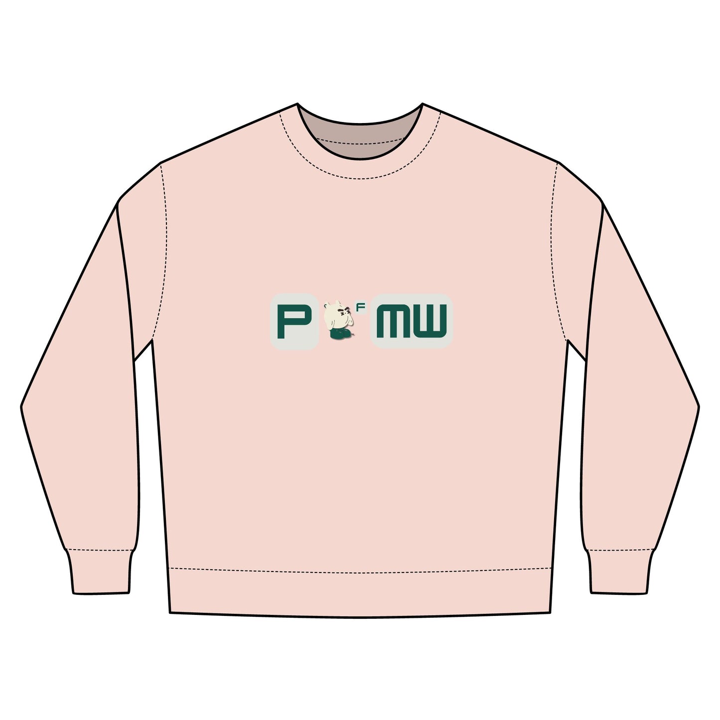 POFMW Cool Urban Crewneck Sweatshirt, Cozy Streetwear, Gift for Friends, Casual Outfit, Unisex Fashion, Everyday Wear