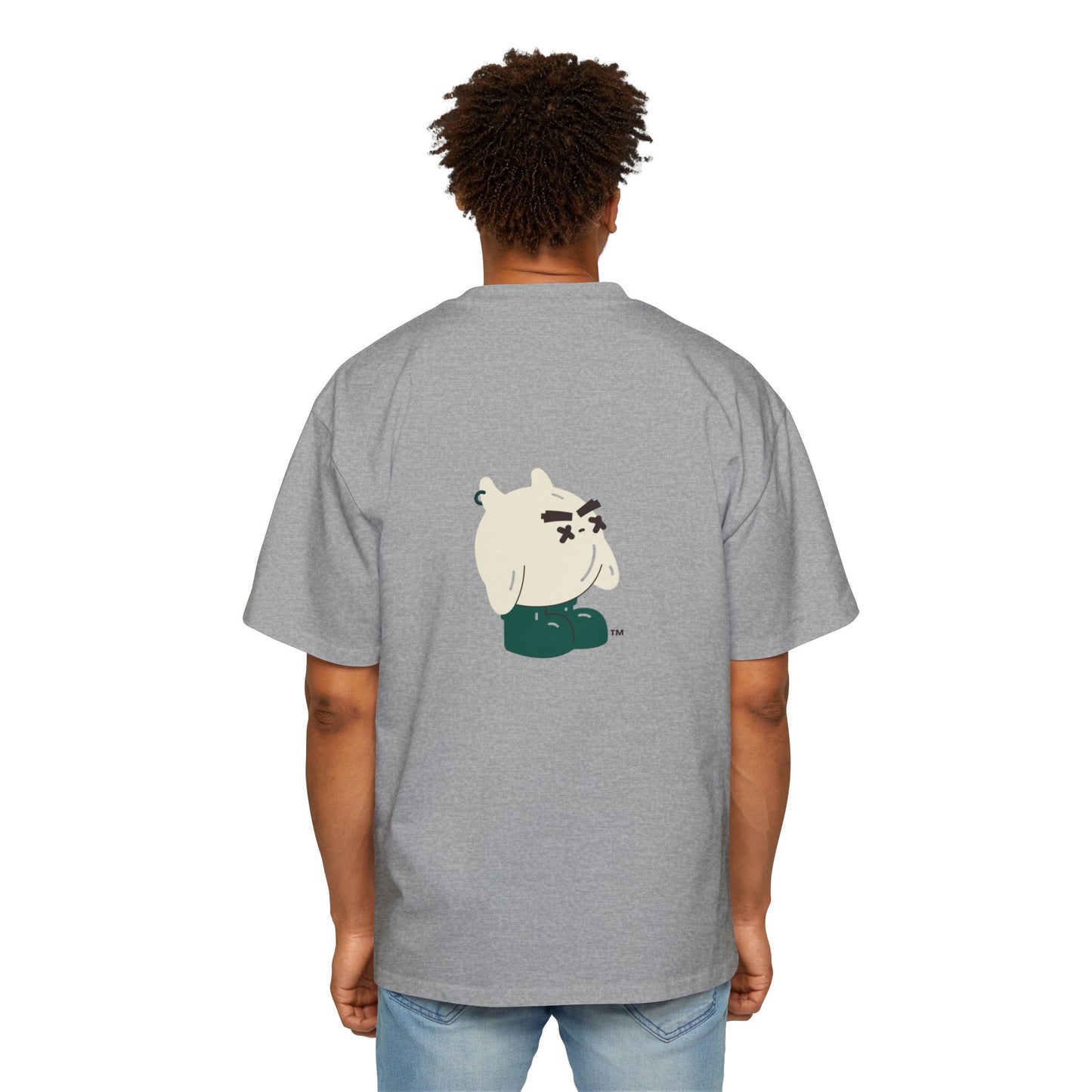 MW Casual Oversized Tee with Playful Graphic – Perfect Gift for Men, Streetwear Staple, Relaxed Fit, Everyday Comfort, Gift for Him